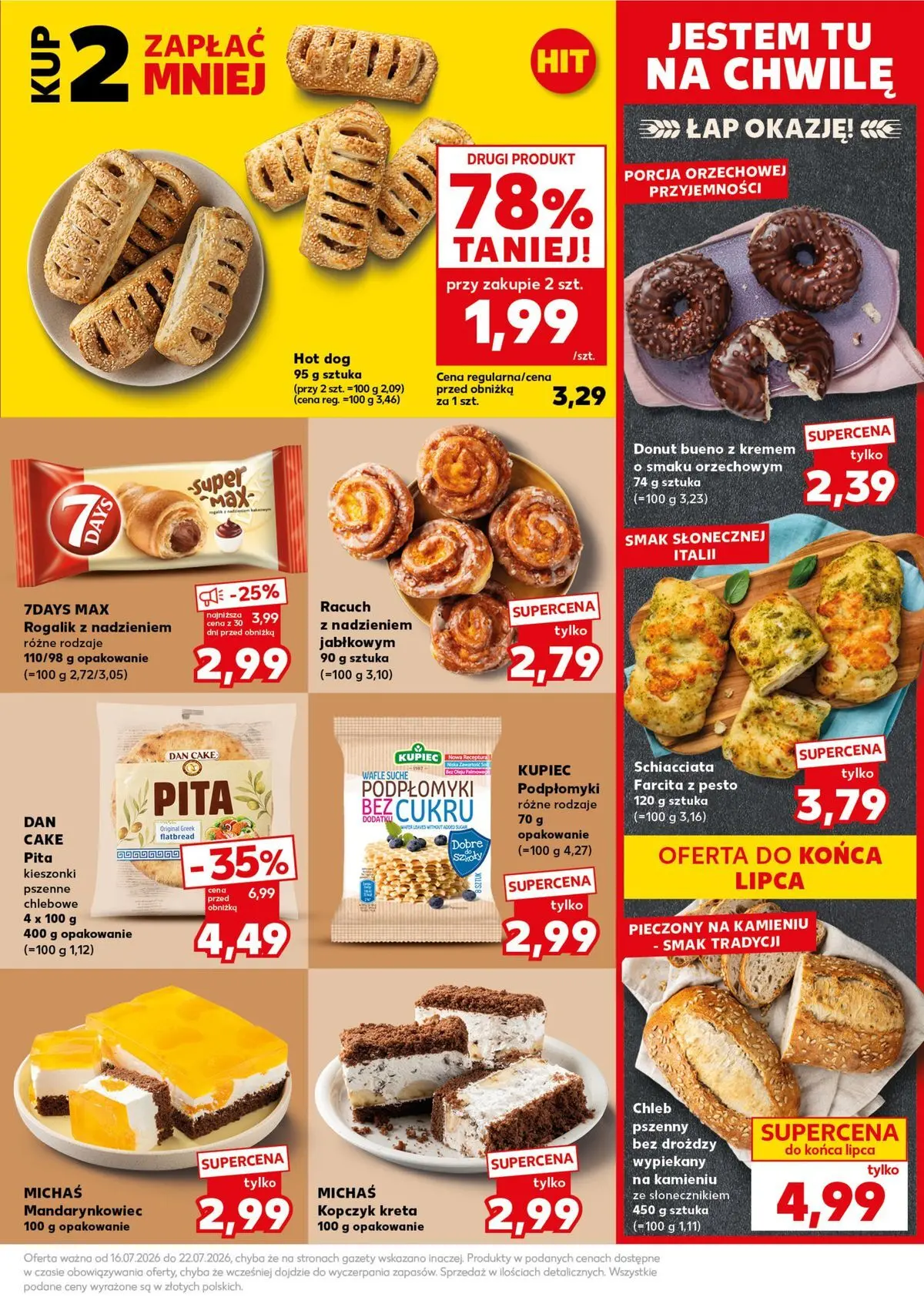 Kaufland gazetka - Mocny start od 20.07.2026 - od jutra PDF | Strona: 15 | Produkty: Wafle, Pesto, Donut, Chleb