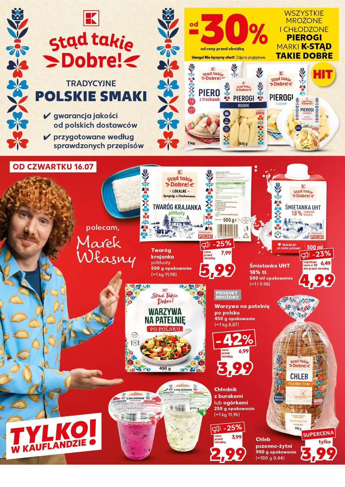 Kaufland gazetka - Mocny start od 20.07.2026 - od jutra PDF | Strona: 18 | Produkty: Pierogi, Warzywa na patelnie, Patelnie, Warzywa