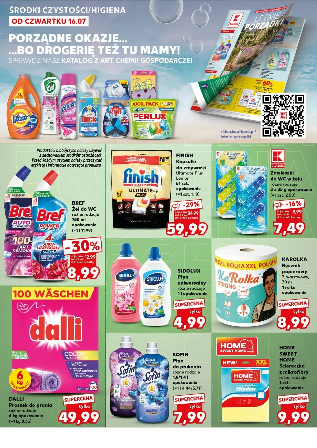 Kaufland gazetka - Mocny start od 20.07.2026 - od jutra PDF | Strona: 20 | Produkty: Pasek, Cleaner, Finish, Detergent