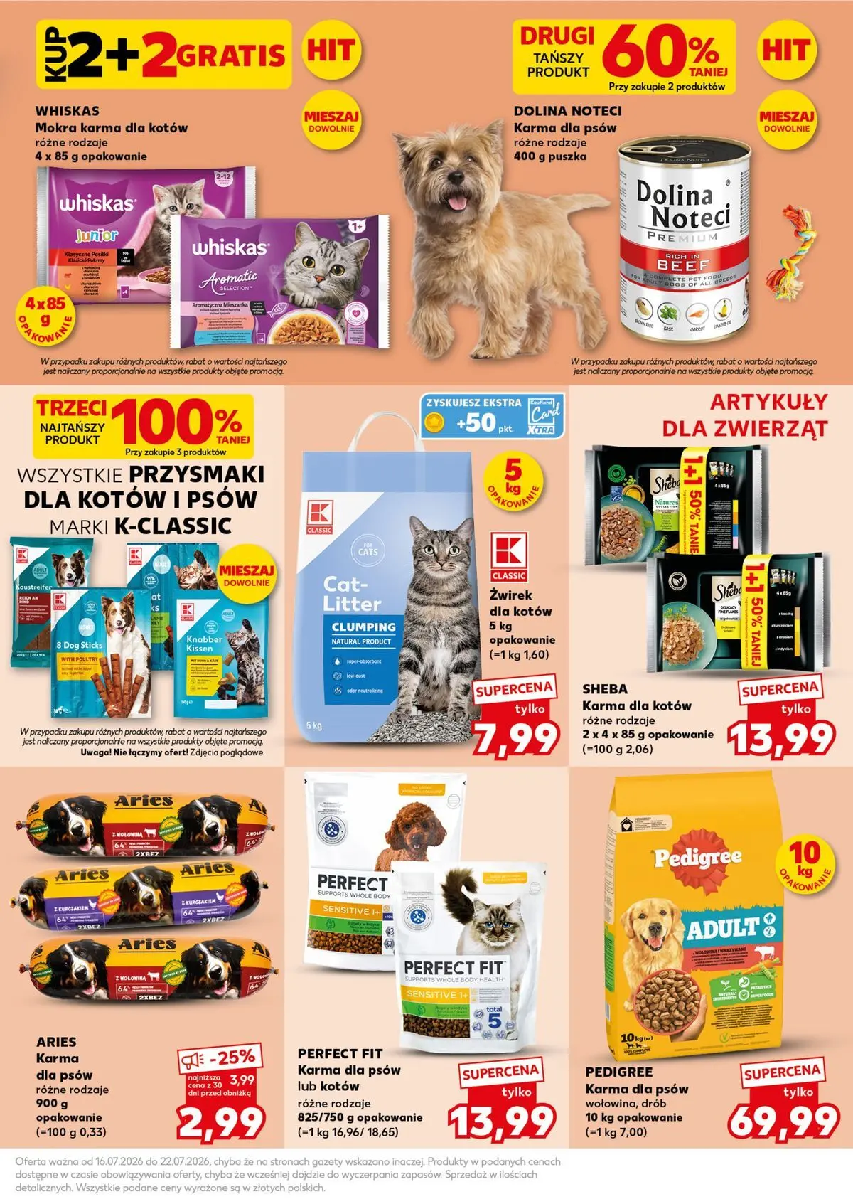 Kaufland gazetka - Mocny start od 20.07.2026 - od jutra PDF | Strona: 21 | Produkty: Pedigree, Karma dla kotów, Body, Karma dla psów