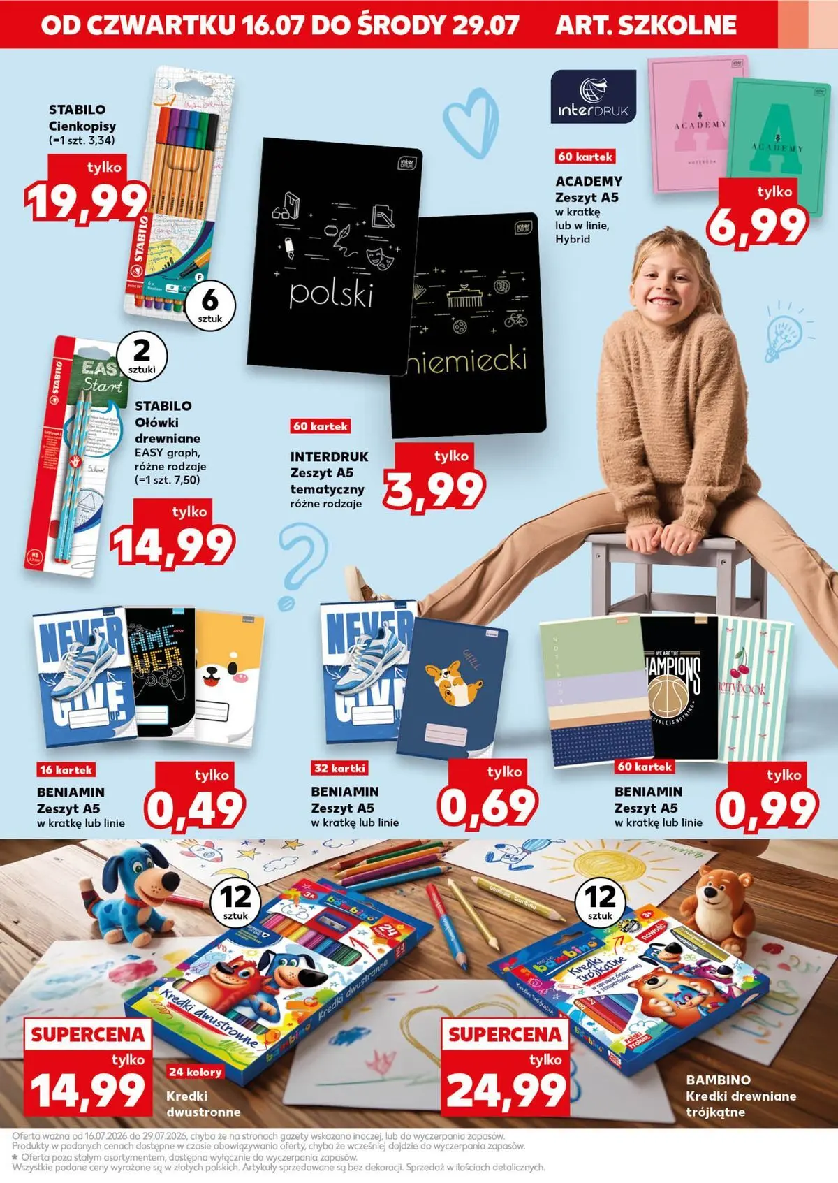 Kaufland gazetka - Mocny start od 20.07.2026 - od jutra PDF | Strona: 25 | Produkty: Notebook, Zeszyt