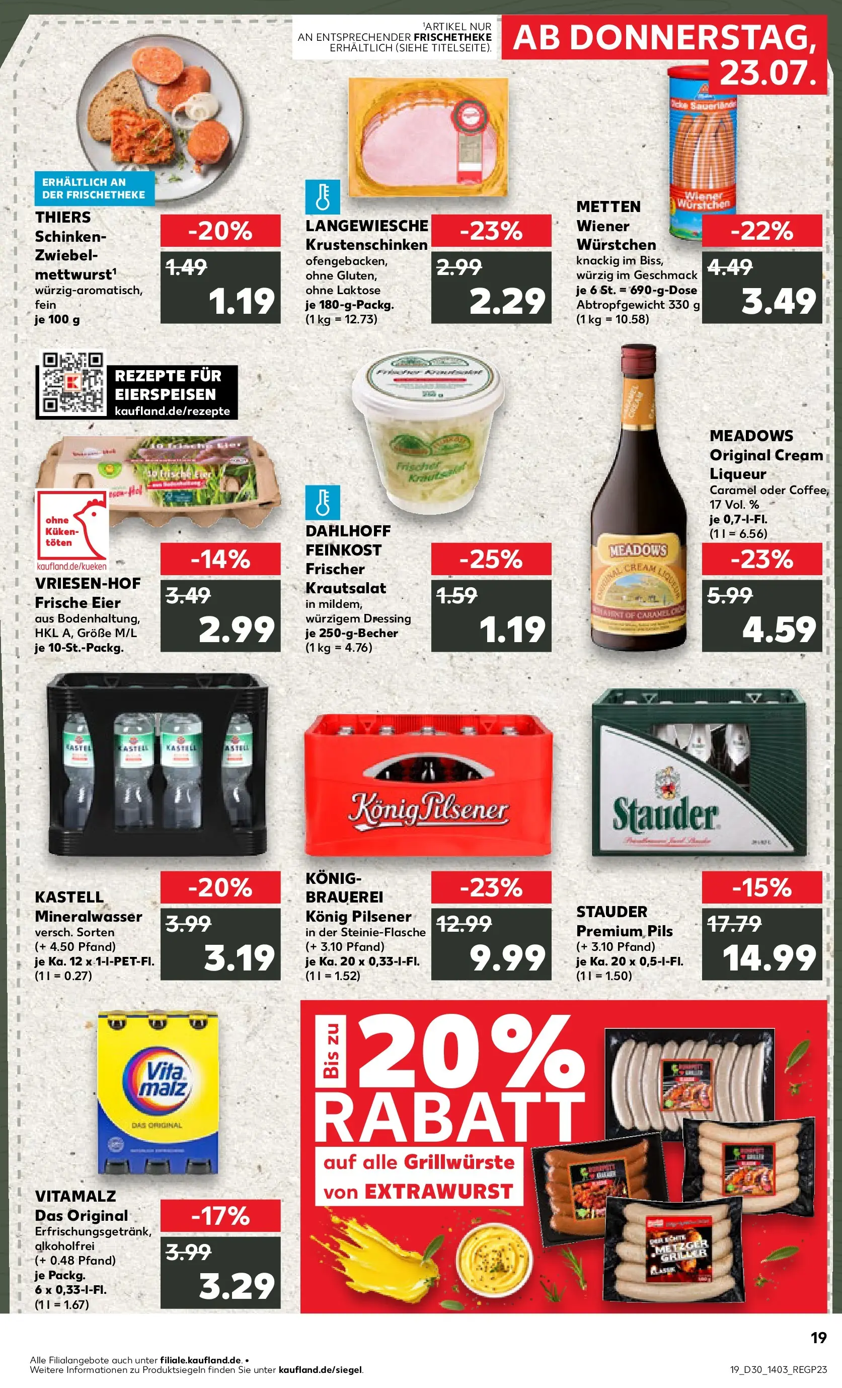 Prospekt Kaufland ab 20.07.2026 ยป Angebote und Werbung Online | Seite: 28 | Produkte: Konig pilsener, Eier, Dressing, Mineralwasser Prospekt Kaufland ab 20.07.2026 ยป Angebote Online zum Blรคttern | Seite: 28 | Produkte: Konig pilsener, Eier, Dressing, Mineralwasser