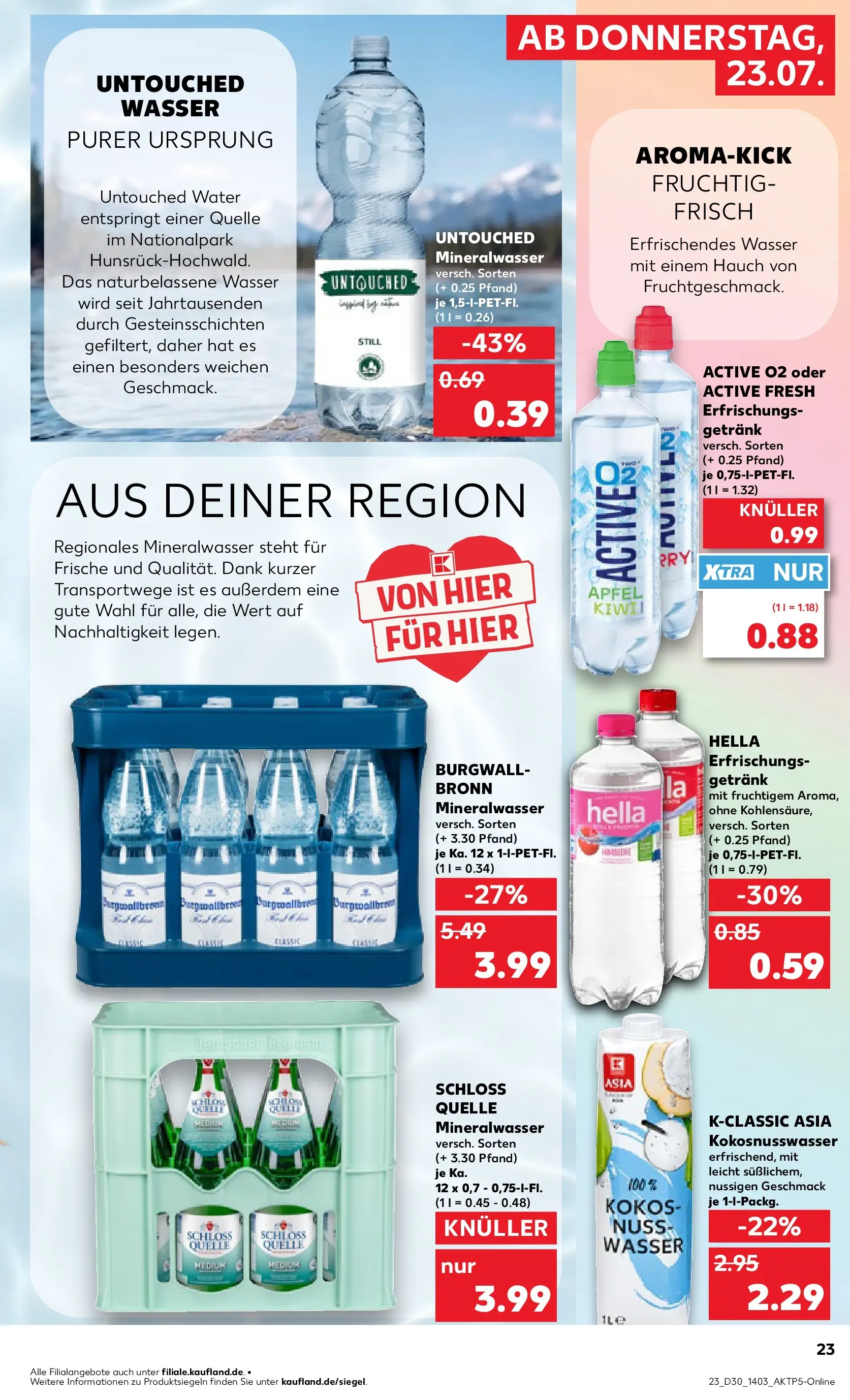 Prospekt Kaufland ab 20.07.2026 ยป Angebote und Werbung Online | Seite: 32 | Produkte: รpfel, Mineralwasser, Wasser, Hella Prospekt Kaufland ab 20.07.2026 ยป Angebote Online zum Blรคttern | Seite: 32 | Produkte: รpfel, Mineralwasser, Wasser, Hella