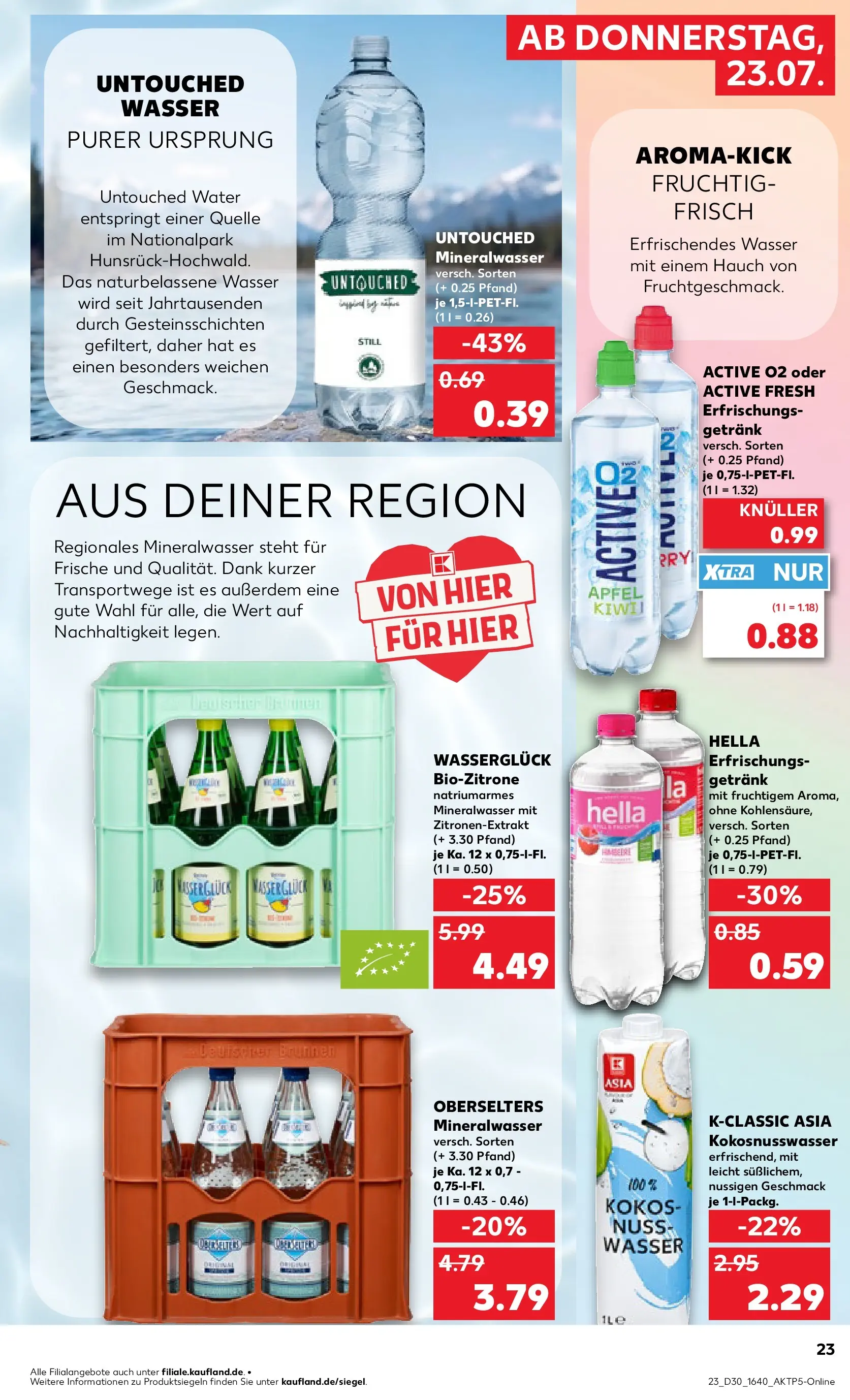 Prospekt Kaufland ab 20.07.2026 ยป Angebote und Werbung Online | Seite: 32 | Produkte: รpfel, Mineralwasser, Wasser, Hella Prospekt Kaufland ab 20.07.2026 ยป Angebote Online zum Blรคttern | Seite: 32 | Produkte: รpfel, Mineralwasser, Wasser, Hella