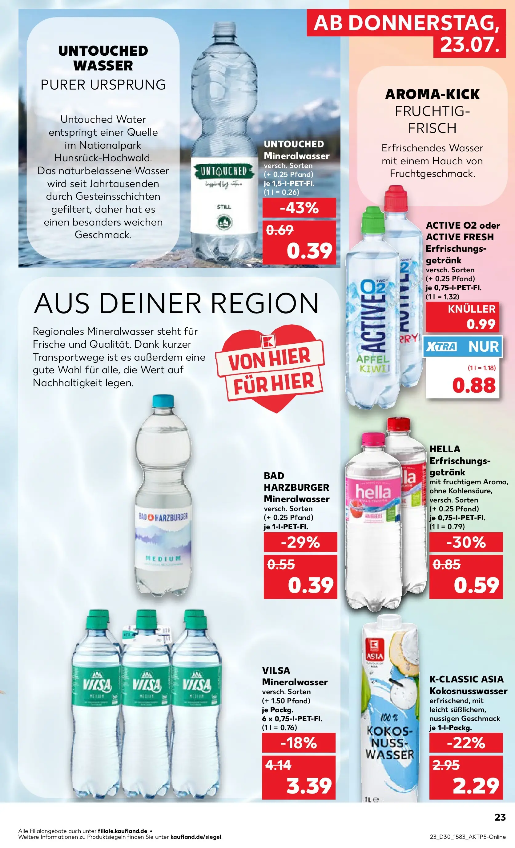 Prospekt Kaufland ab 20.07.2026 ยป Angebote und Werbung Online | Seite: 32 | Produkte: รpfel, Mineralwasser, Wasser, Hella Prospekt Kaufland ab 20.07.2026 ยป Angebote Online zum Blรคttern | Seite: 32 | Produkte: รpfel, Mineralwasser, Wasser, Hella