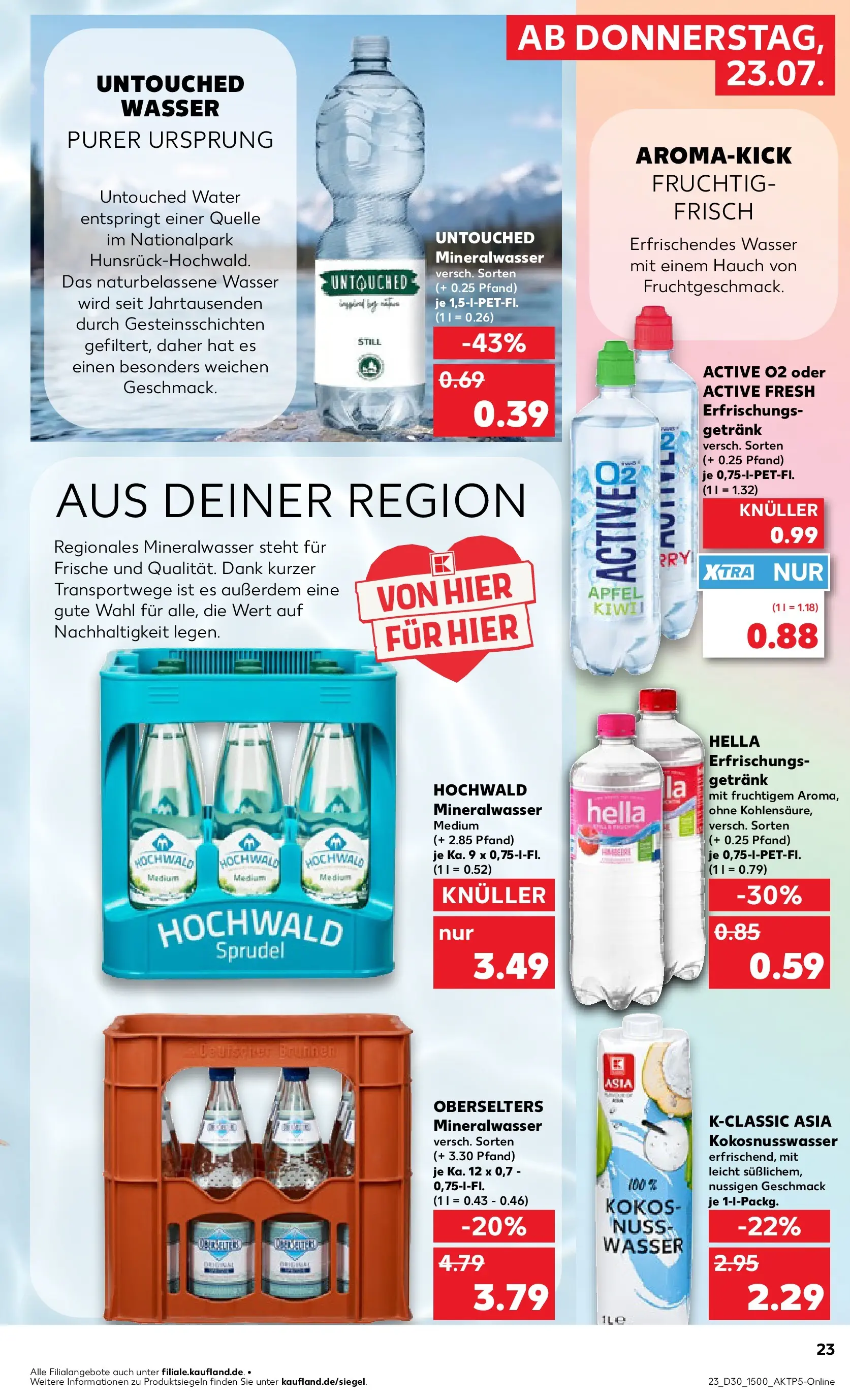 Prospekt Kaufland ab 20.07.2026 ยป Angebote und Werbung Online | Seite: 32 | Produkte: รpfel, Mineralwasser, Wasser, Hella Prospekt Kaufland ab 20.07.2026 ยป Angebote Online zum Blรคttern | Seite: 32 | Produkte: รpfel, Mineralwasser, Wasser, Hella