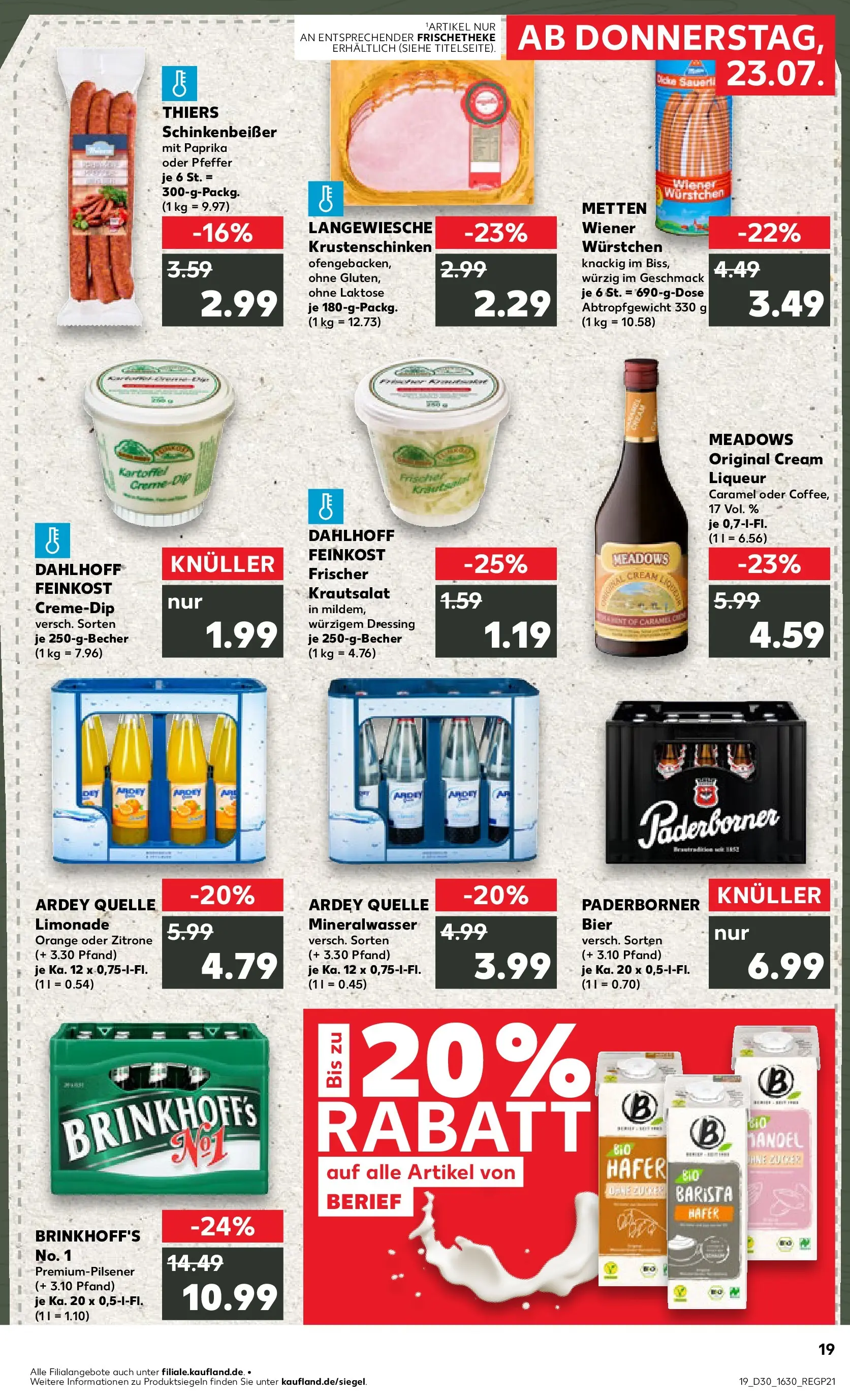 Prospekt Kaufland ab 20.07.2026 ยป Angebote und Werbung Online | Seite: 28 | Produkte: Bier, Dressing, Mineralwasser, Pfeffer Prospekt Kaufland ab 20.07.2026 ยป Angebote Online zum Blรคttern | Seite: 28 | Produkte: Bier, Dressing, Mineralwasser, Pfeffer