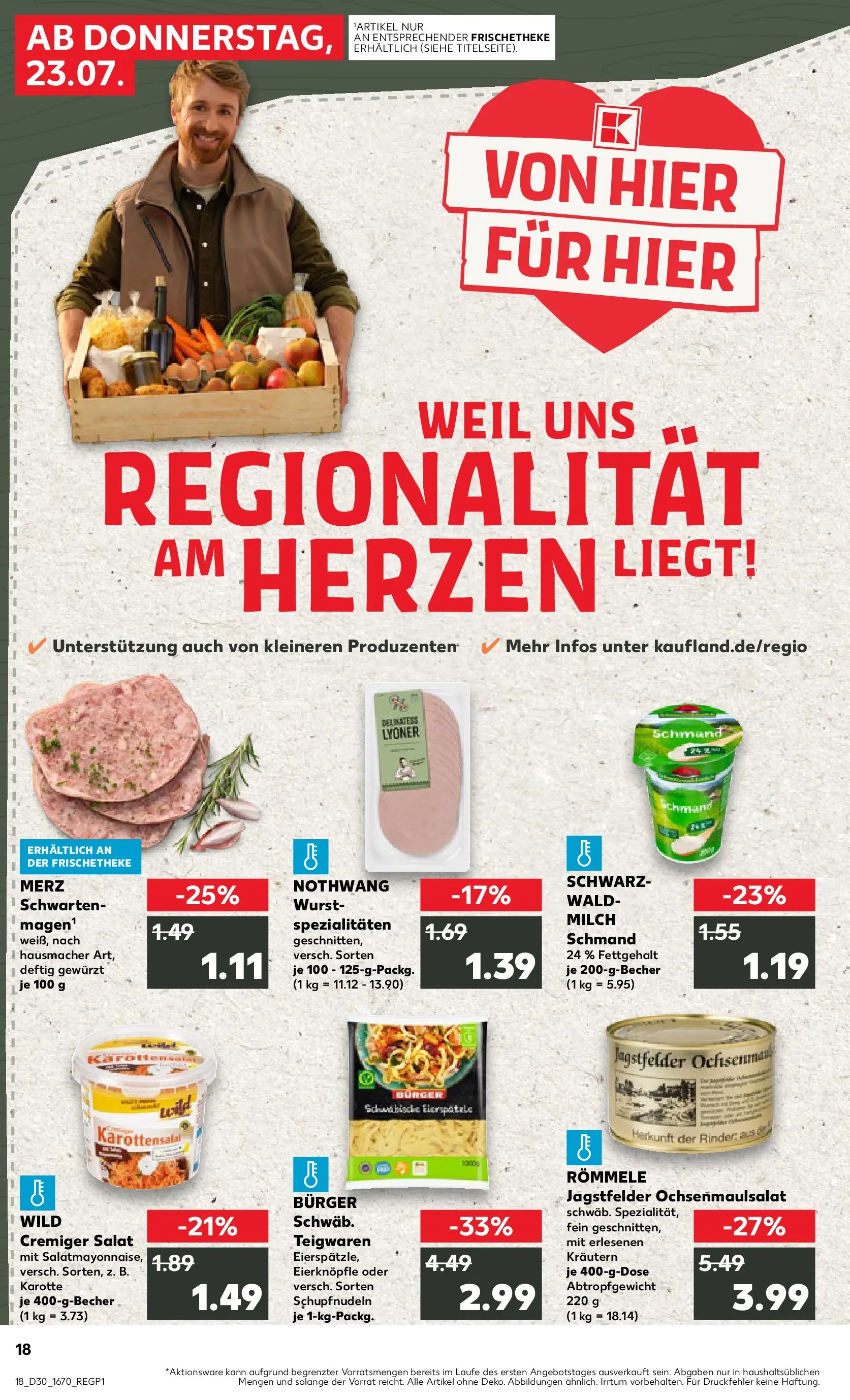 Prospekt Kaufland ab 20.07.2026 ยป Angebote und Werbung Online | Seite: 27 | Produkte: Milch, Burger, Wurst, Salat Prospekt Kaufland ab 20.07.2026 ยป Angebote Online zum Blรคttern | Seite: 27 | Produkte: Milch, Burger, Wurst, Salat