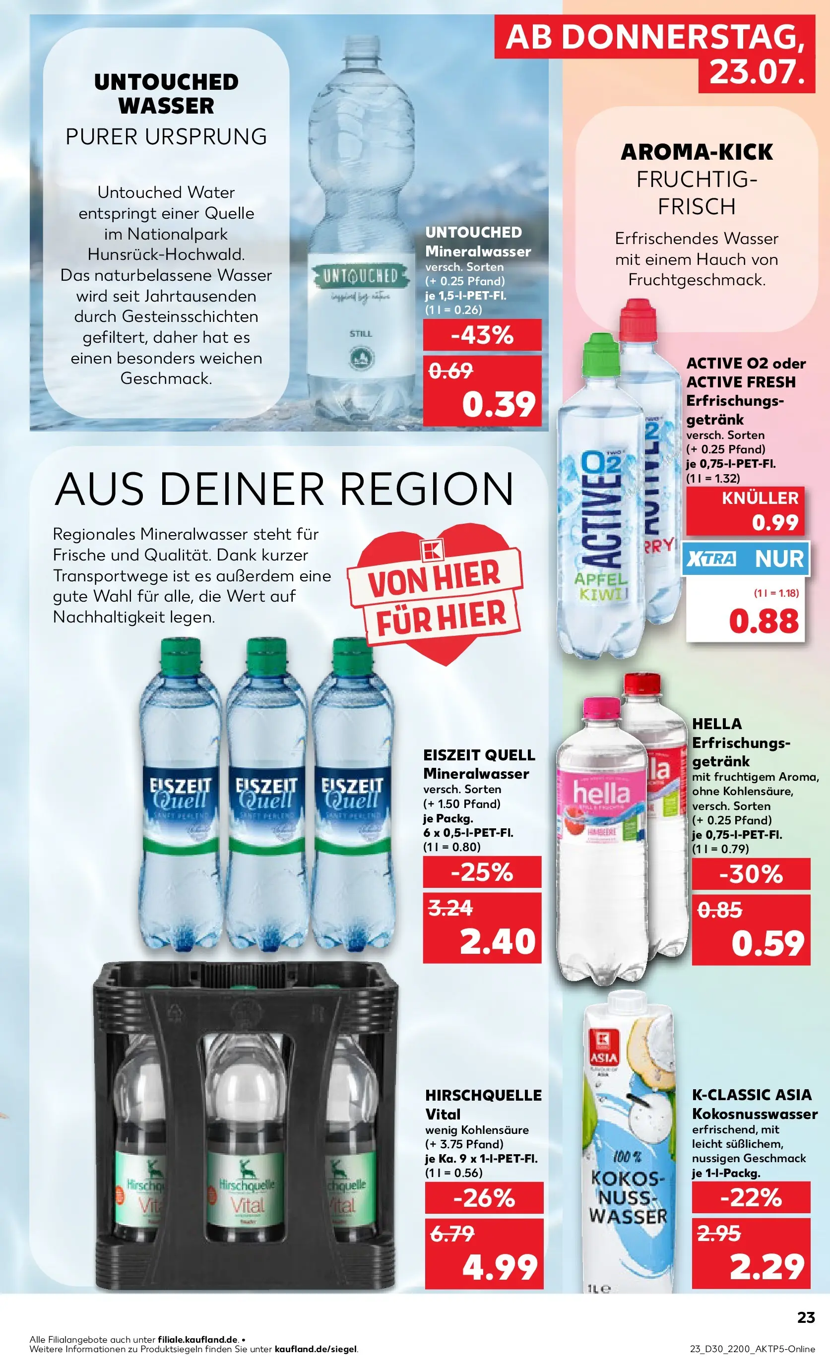 Prospekt Kaufland ab 20.07.2026 » Angebote Online zum Blättern | Seite: 28 | Produkte: Äpfel, Mineralwasser, Wasser, Hella