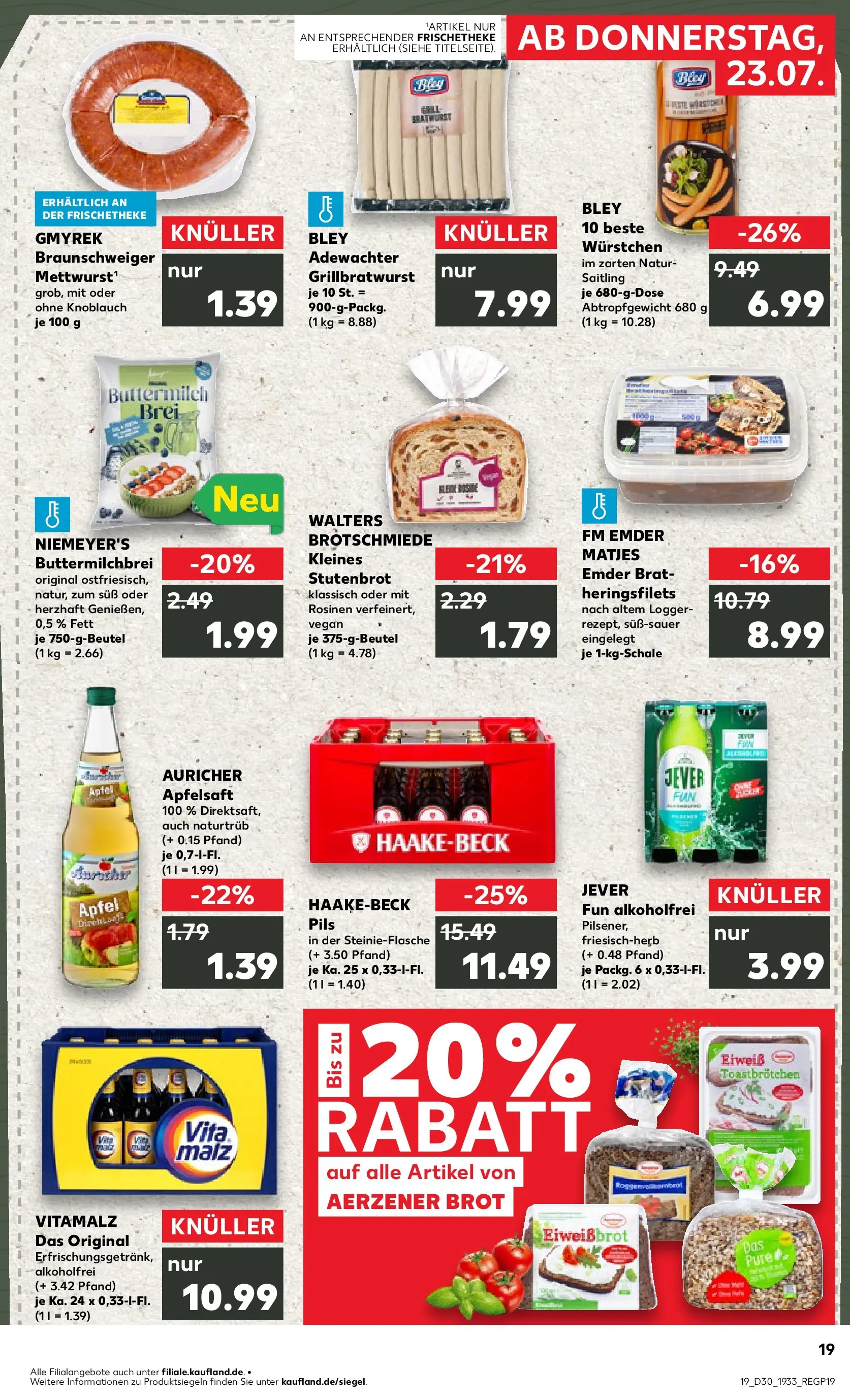 Prospekt Kaufland ab 20.07.2026 ยป Angebote und Werbung Online | Seite: 28 | Produkte: Buttermilch, Pils, Apfelsaft, Knoblauch Prospekt Kaufland ab 20.07.2026 ยป Angebote Online zum Blรคttern | Seite: 28 | Produkte: Buttermilch, Pils, Apfelsaft, Knoblauch
