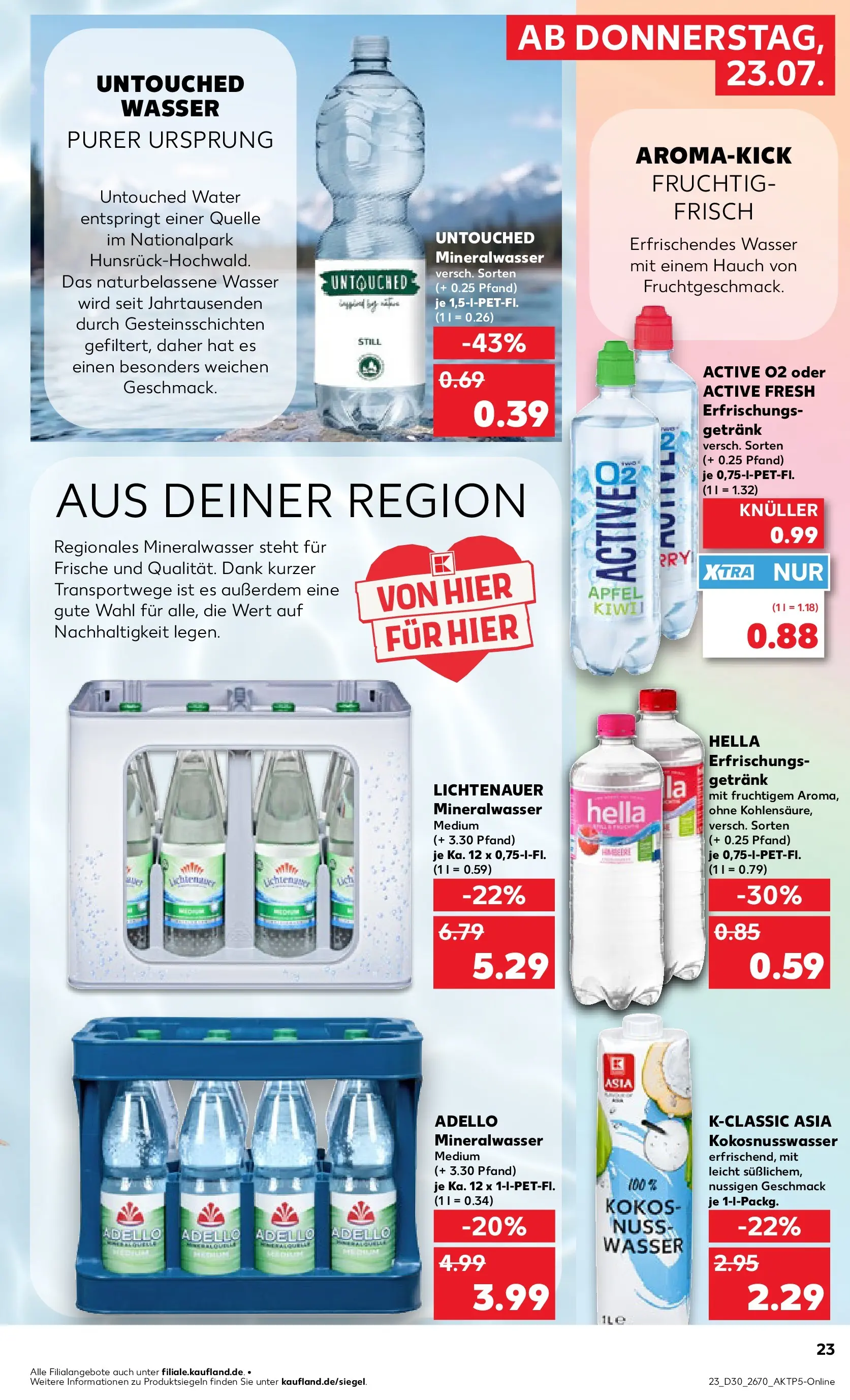 Prospekt Kaufland ab 20.07.2026 ยป Angebote und Werbung Online | Seite: 32 | Produkte: Mineralwasser, Wasser, Hella Prospekt Kaufland ab 20.07.2026 ยป Angebote Online zum Blรคttern | Seite: 32 | Produkte: Mineralwasser, Wasser, Hella
