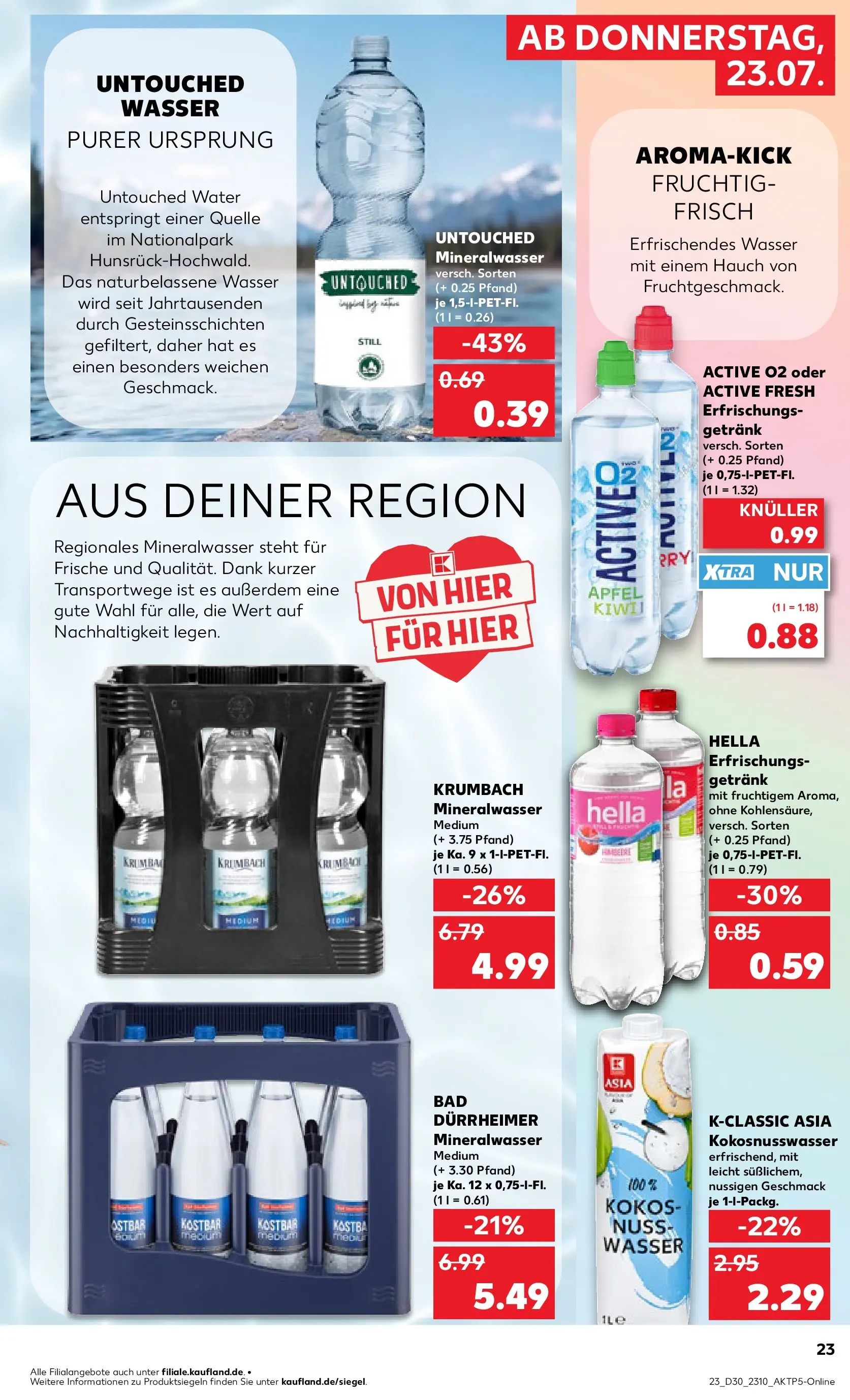 Prospekt Kaufland ab 20.07.2026 » Angebote Online zum Blättern | Seite: 28 | Produkte: Äpfel, Mineralwasser, Wasser, Hella