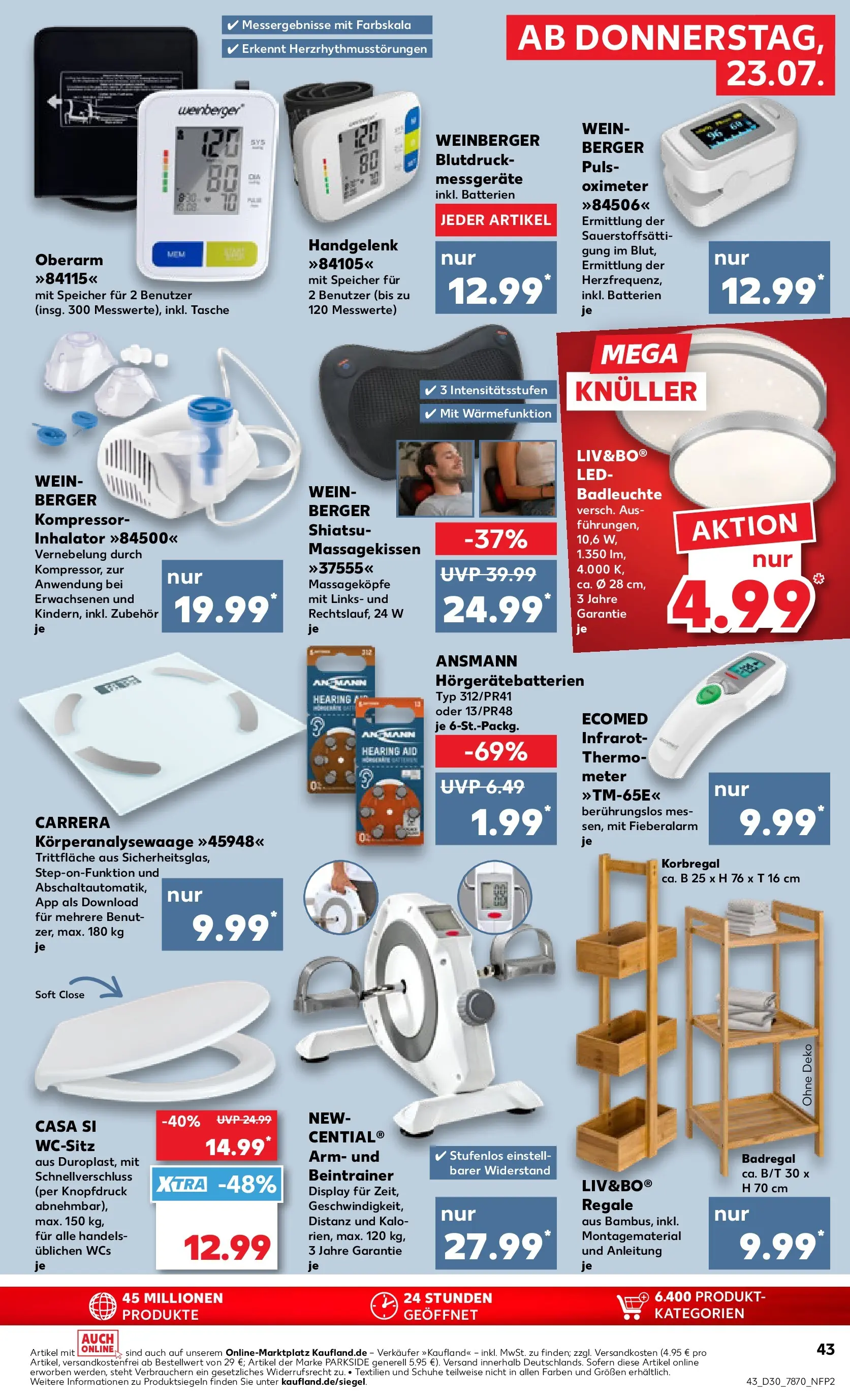 Prospekt Kaufland ab 20.07.2026 » Angebote Online zum Blättern | Seite: 48 | Produkte: Tasche, Batterien, Badregal, Wein