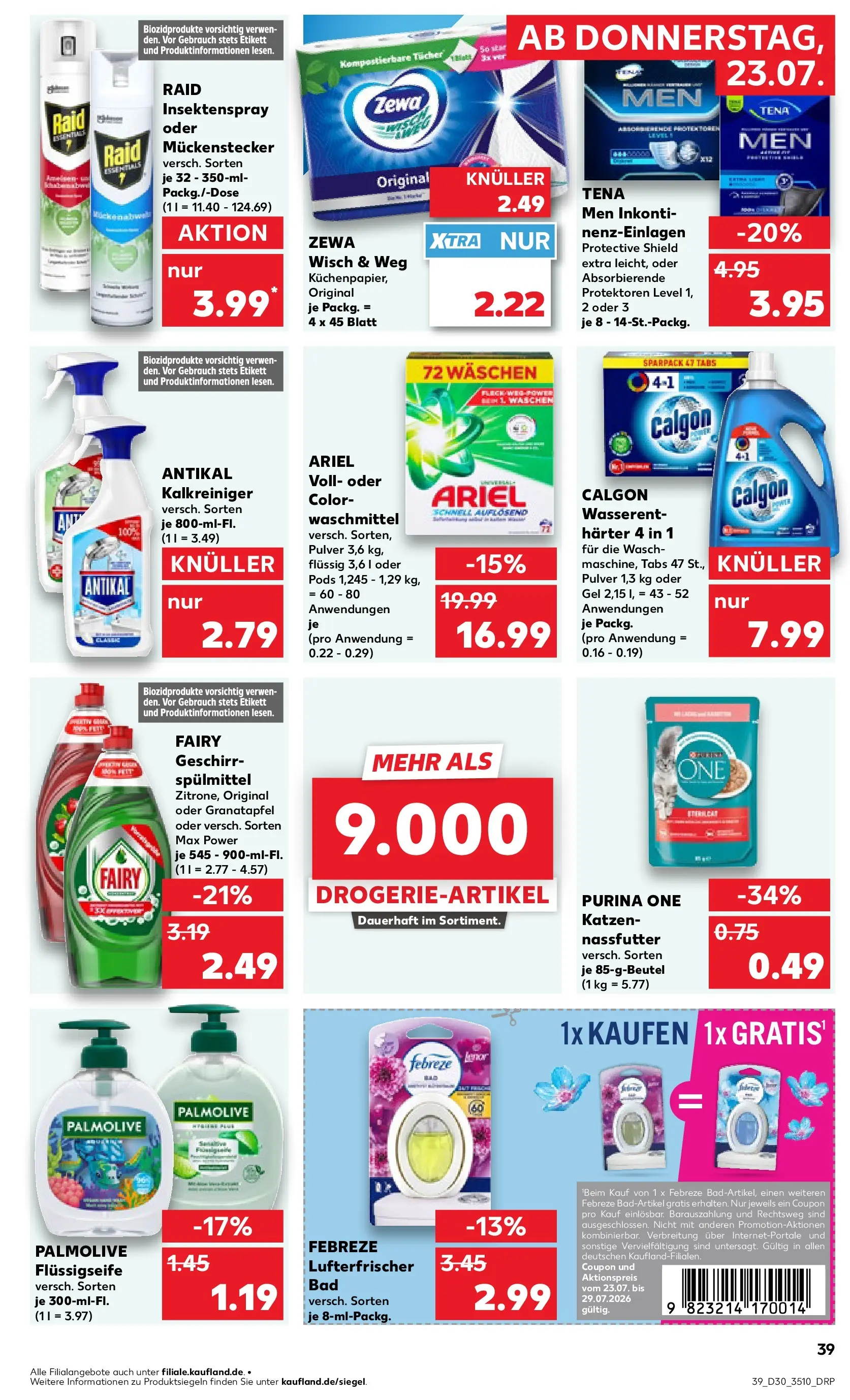 Prospekt Kaufland ab 23.07.2026 » Angebote Online zum Blättern | Seite: 39