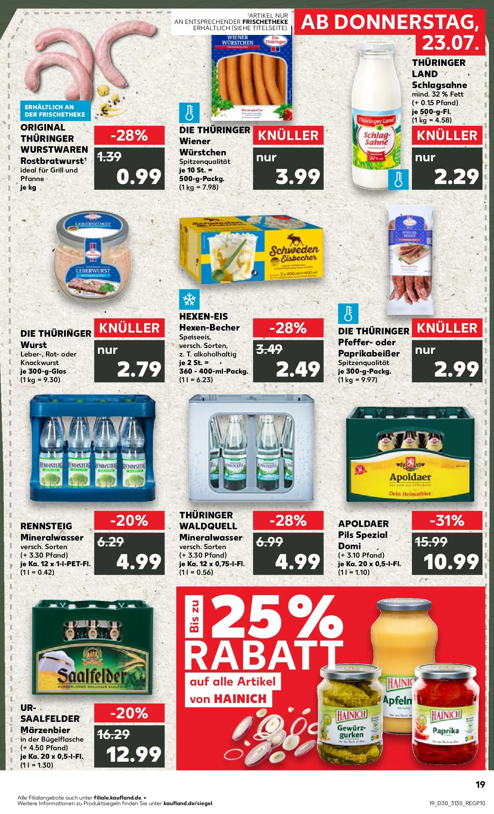 Prospekt Kaufland ab 20.07.2026 ยป Angebote und Werbung Online | Seite: 28 | Produkte: Pils, Mineralwasser, Sahne, Gurken Prospekt Kaufland ab 20.07.2026 ยป Angebote Online zum Blรคttern | Seite: 28 | Produkte: Pils, Mineralwasser, Sahne, Gurken