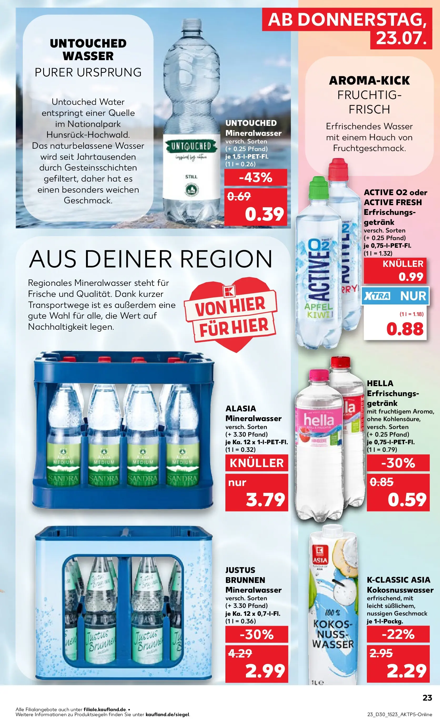 Prospekt Kaufland ab 20.07.2026 ยป Angebote und Werbung Online | Seite: 32 | Produkte: รpfel, Mineralwasser, Wasser, Hella Prospekt Kaufland ab 20.07.2026 ยป Angebote Online zum Blรคttern | Seite: 32 | Produkte: รpfel, Mineralwasser, Wasser, Hella