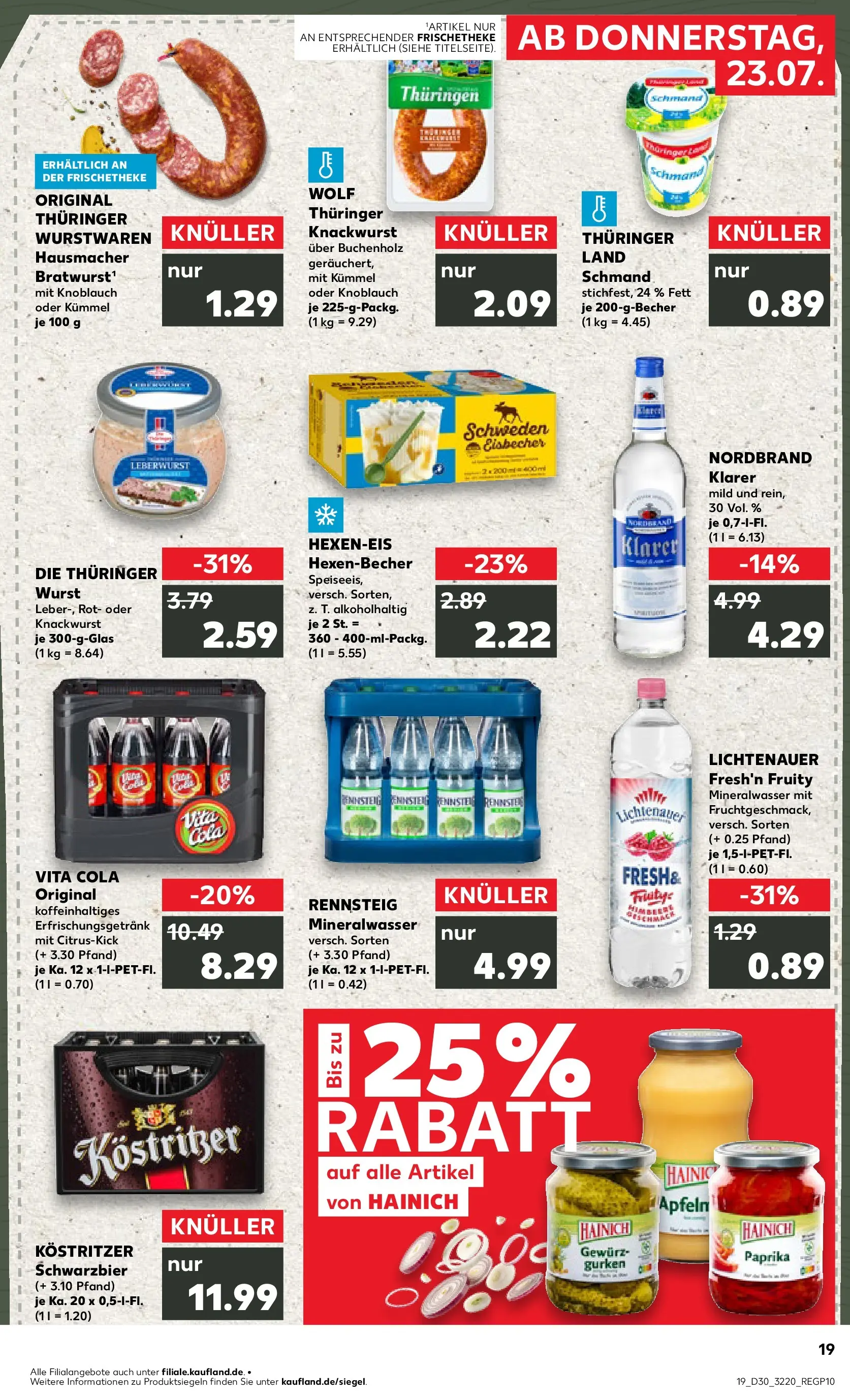 Prospekt Kaufland ab 20.07.2026 ยป Angebote und Werbung Online | Seite: 28 | Produkte: Kostritzer, Mineralwasser, Paprika, Wurst Prospekt Kaufland ab 20.07.2026 ยป Angebote Online zum Blรคttern | Seite: 28 | Produkte: Kostritzer, Mineralwasser, Paprika, Wurst