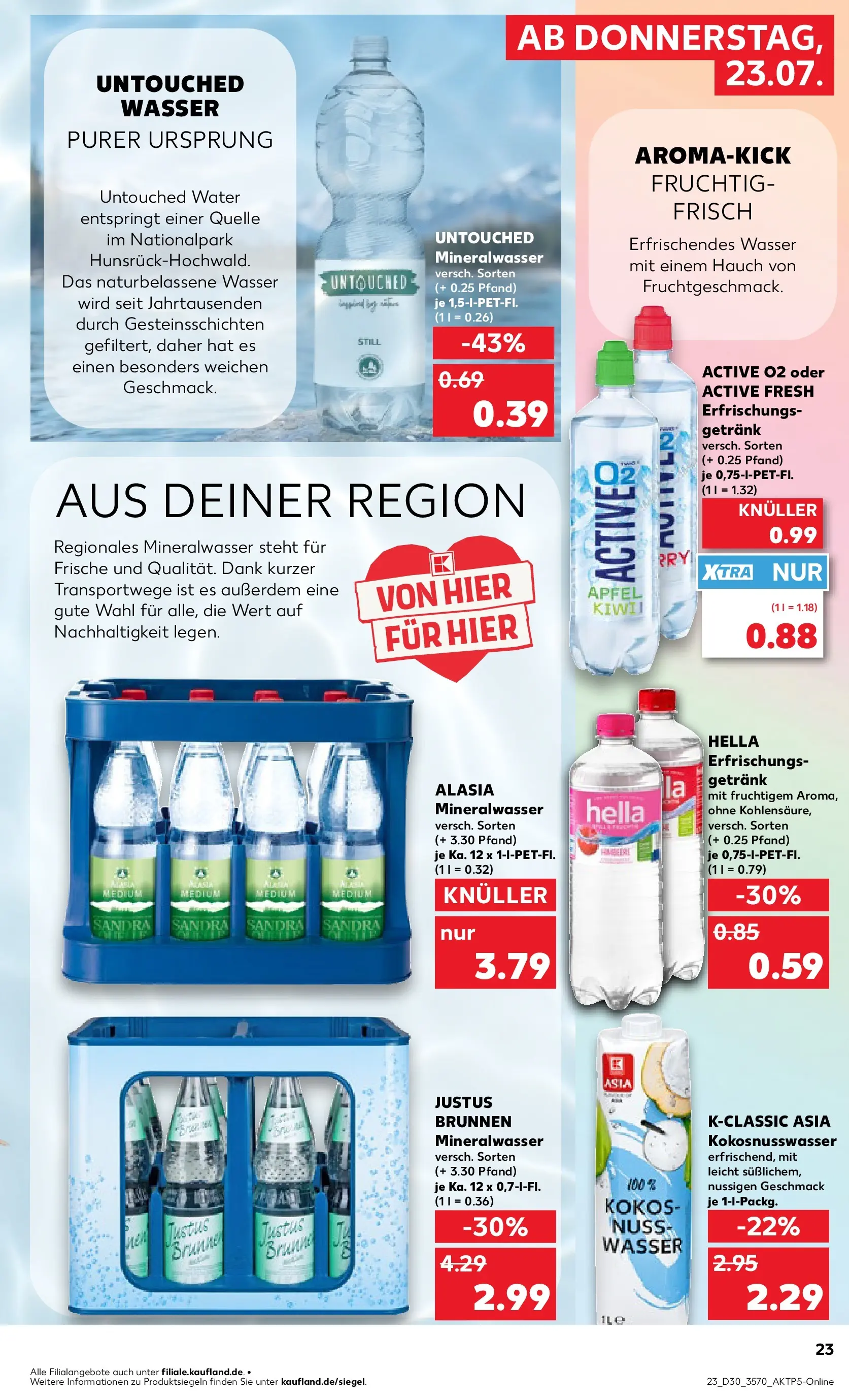 Prospekt Kaufland ab 20.07.2026 ยป Angebote und Werbung Online | Seite: 32 | Produkte: รpfel, Mineralwasser, Wasser, Hella Prospekt Kaufland ab 20.07.2026 ยป Angebote Online zum Blรคttern | Seite: 32 | Produkte: รpfel, Mineralwasser, Wasser, Hella