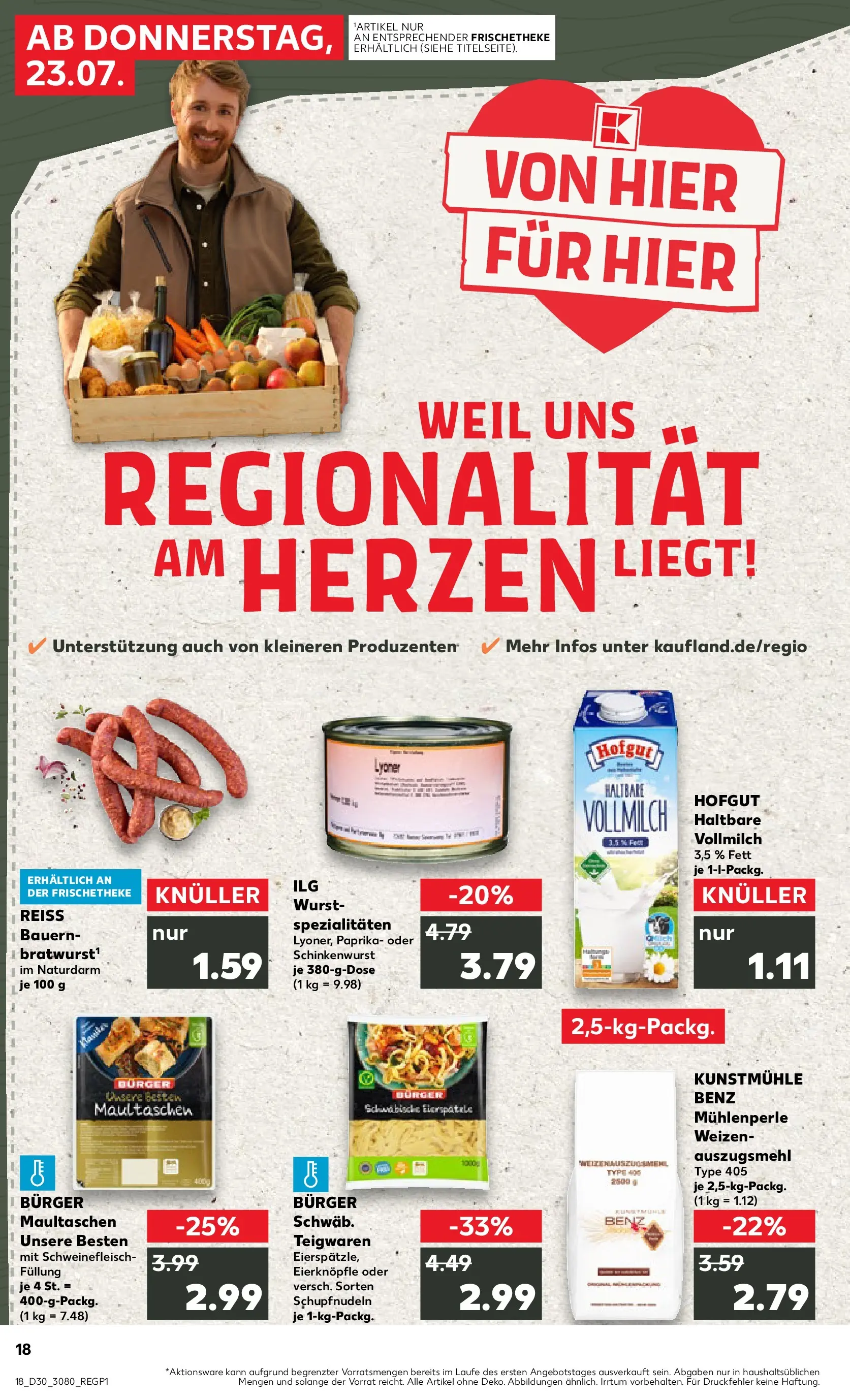 Prospekt Kaufland ab 20.07.2026 ยป Angebote und Werbung Online | Seite: 27 | Produkte: Paprika, Wurst, Schweinefleisch, Maultaschen Prospekt Kaufland ab 20.07.2026 ยป Angebote Online zum Blรคttern | Seite: 27 | Produkte: Paprika, Wurst, Schweinefleisch, Maultaschen
