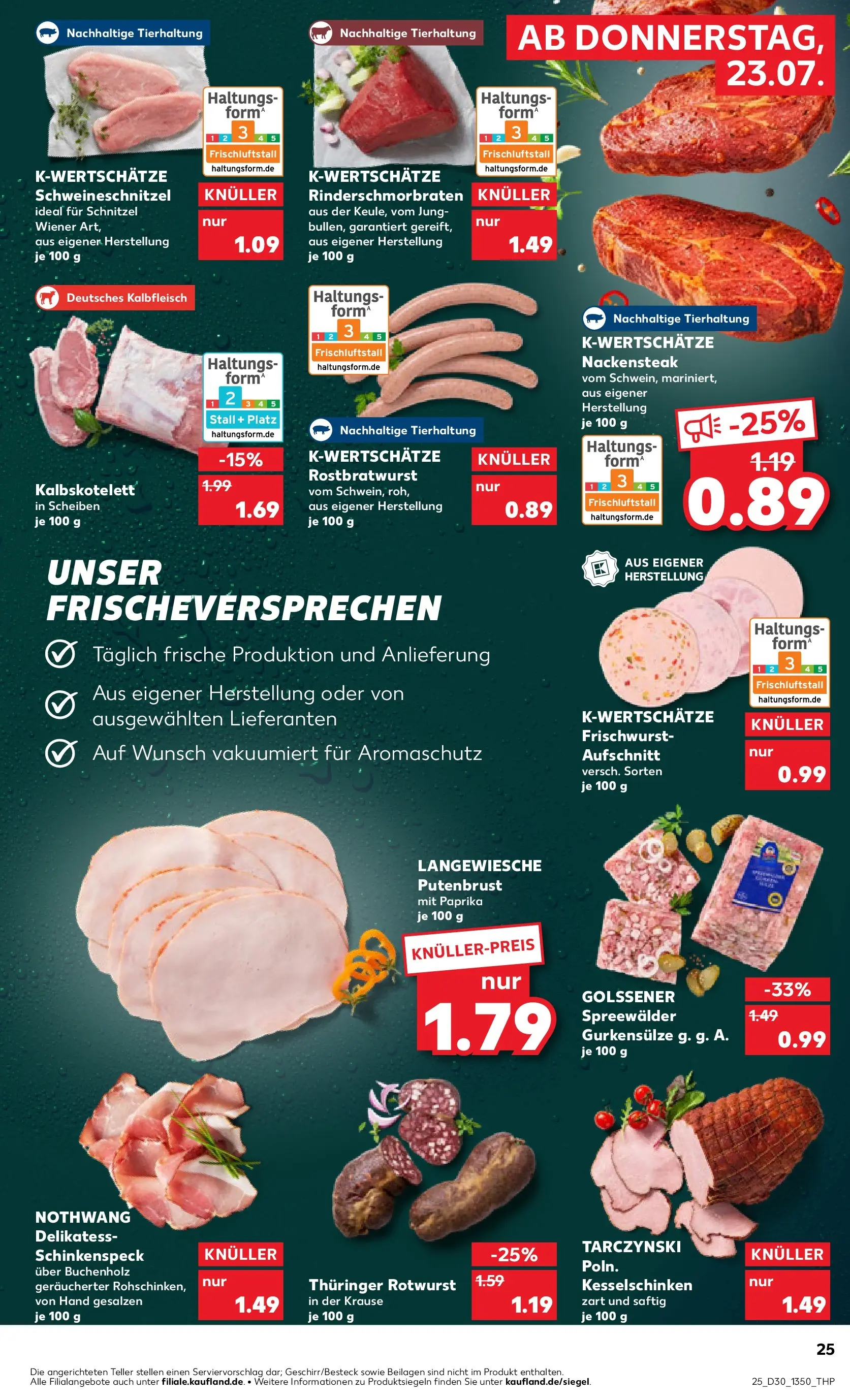 Prospekt Kaufland ab 23.07.2026 » Angebote Online zum Blättern | Seite: 25 | Produkte: Schnitzel, Paprika