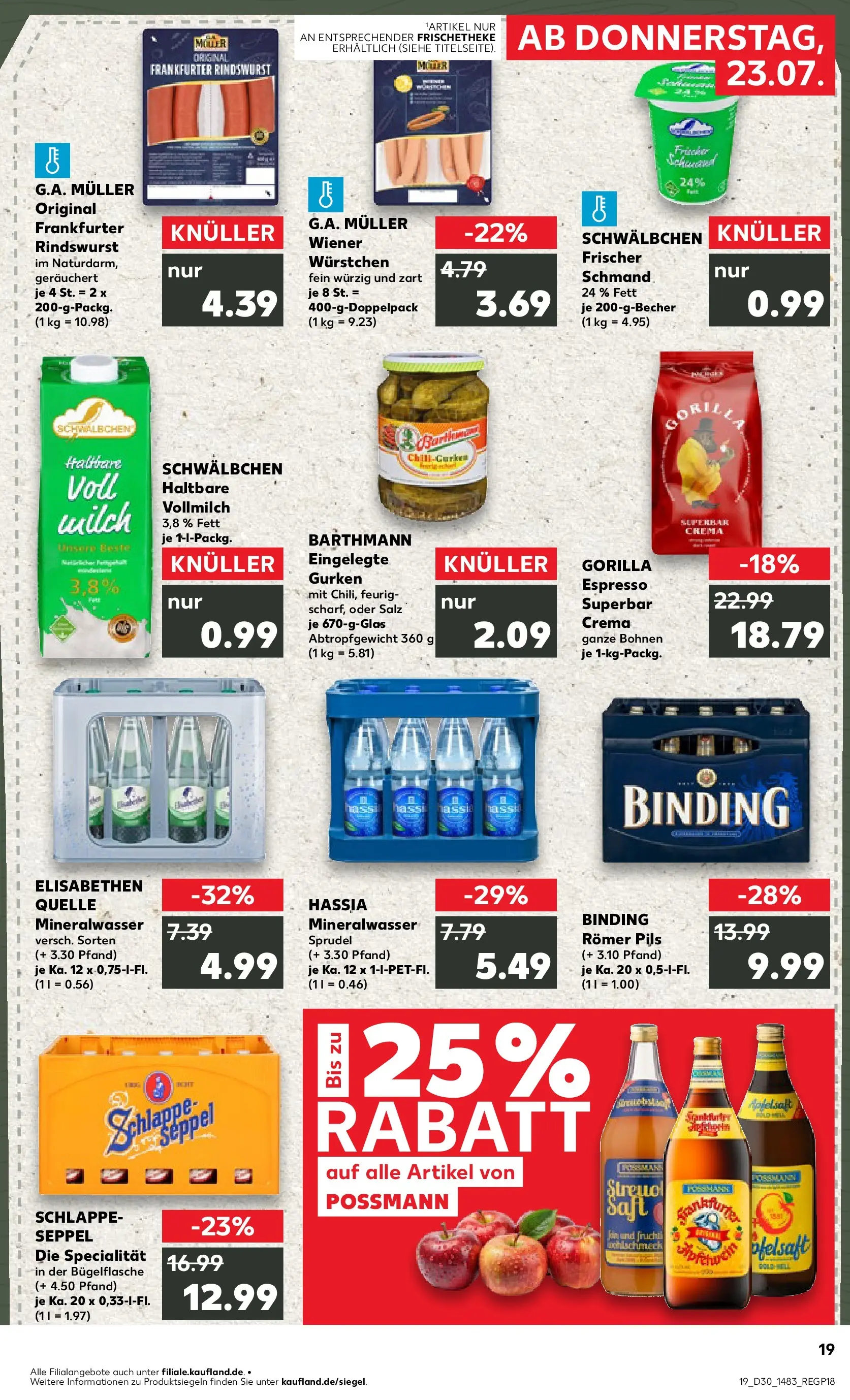 Prospekt Kaufland ab 20.07.2026 ยป Angebote und Werbung Online | Seite: 28 | Produkte: Haltbare milch, Pils, Mineralwasser, Salz Prospekt Kaufland ab 20.07.2026 ยป Angebote Online zum Blรคttern | Seite: 28 | Produkte: Haltbare milch, Pils, Mineralwasser, Salz