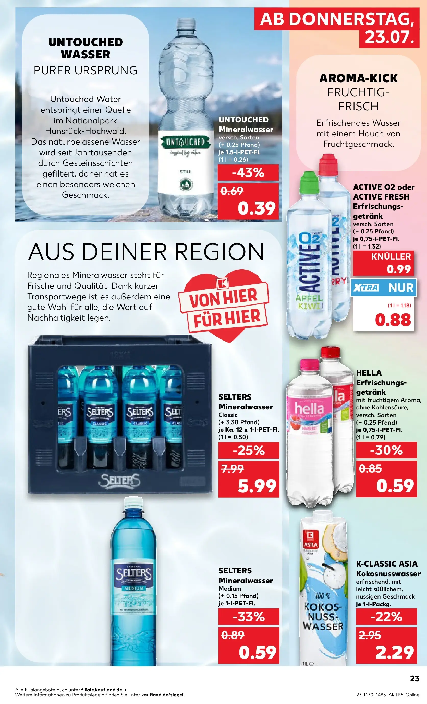 Prospekt Kaufland ab 20.07.2026 ยป Angebote und Werbung Online | Seite: 32 | Produkte: รpfel, Mineralwasser, Wasser, Hella Prospekt Kaufland ab 20.07.2026 ยป Angebote Online zum Blรคttern | Seite: 32 | Produkte: รpfel, Mineralwasser, Wasser, Hella