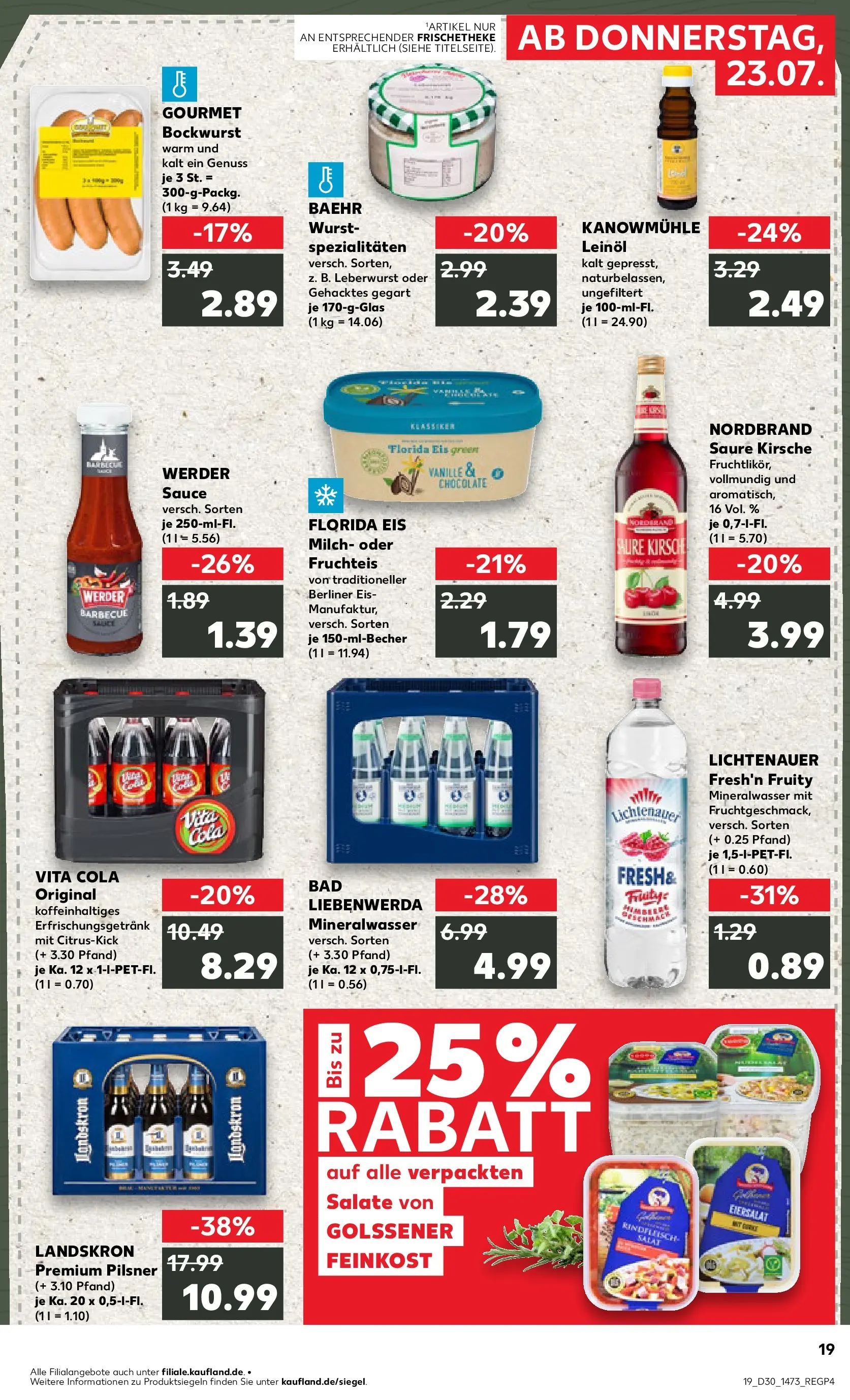 Prospekt Kaufland ab 20.07.2026 ยป Angebote und Werbung Online | Seite: 28 | Produkte: Berliner, Bockwurst, Cola, Eis Prospekt Kaufland ab 20.07.2026 ยป Angebote Online zum Blรคttern | Seite: 28 | Produkte: Berliner, Bockwurst, Cola, Eis
