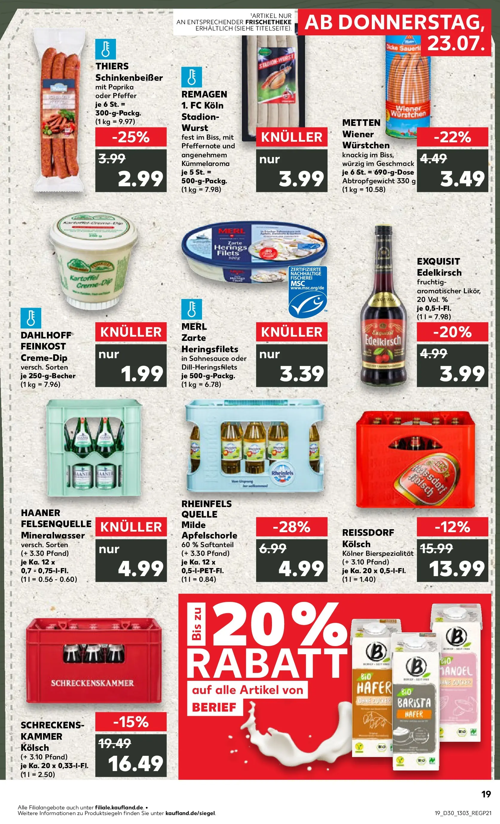 Prospekt Kaufland ab 20.07.2026 ยป Angebote und Werbung Online | Seite: 28 | Produkte: Mineralwasser, Paprika, Pfeffer, Wurst Prospekt Kaufland ab 20.07.2026 ยป Angebote Online zum Blรคttern | Seite: 28 | Produkte: Mineralwasser, Paprika, Pfeffer, Wurst