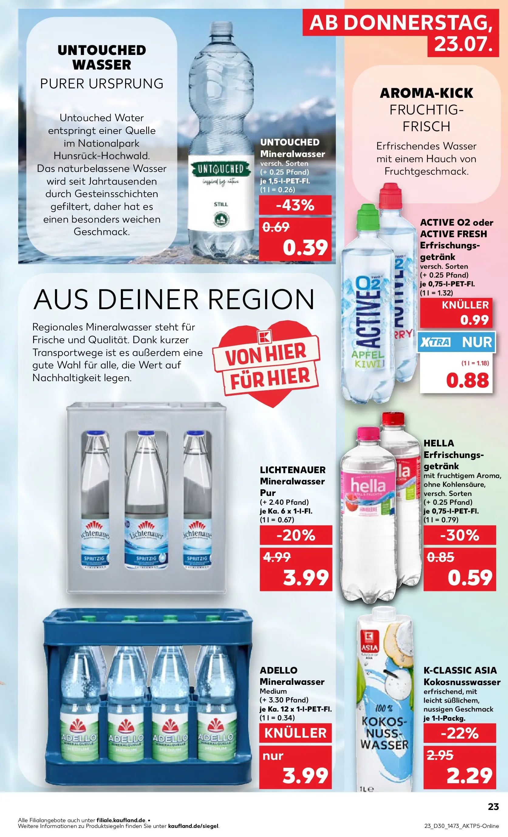 Prospekt Kaufland ab 20.07.2026 ยป Angebote und Werbung Online | Seite: 32 | Produkte: รpfel, Mineralwasser, Wasser, Hella Prospekt Kaufland ab 20.07.2026 ยป Angebote Online zum Blรคttern | Seite: 32 | Produkte: รpfel, Mineralwasser, Wasser, Hella