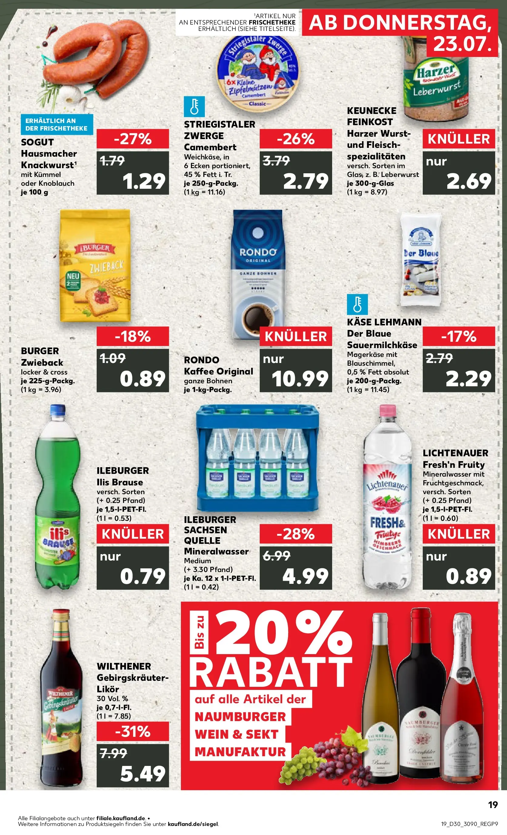 Prospekt Kaufland ab 20.07.2026 ยป Angebote und Werbung Online | Seite: 28 | Produkte: Kรคse, Sekt, Burger, Knoblauch Prospekt Kaufland ab 20.07.2026 ยป Angebote Online zum Blรคttern | Seite: 28 | Produkte: Kรคse, Sekt, Burger, Knoblauch