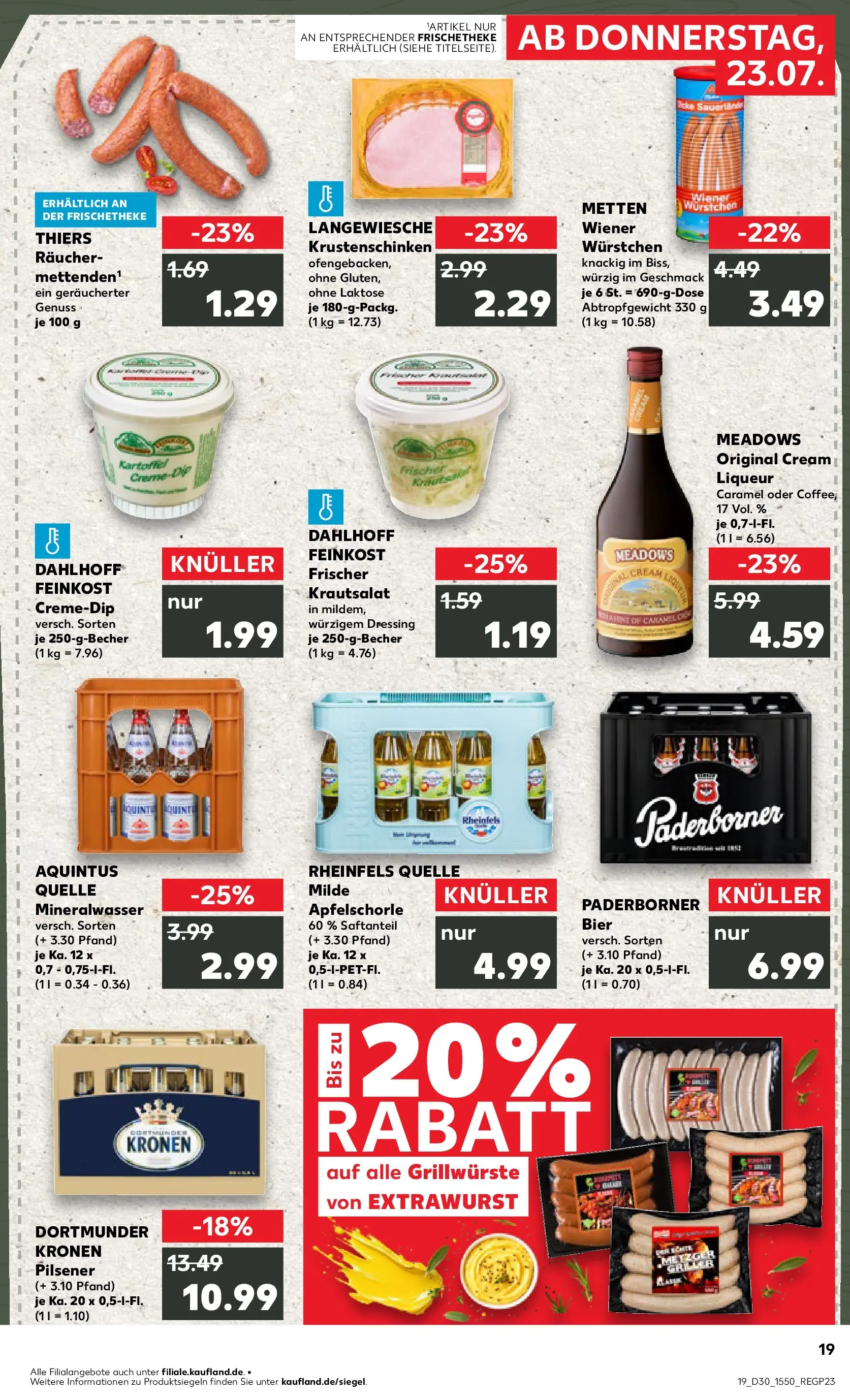 Prospekt Kaufland ab 20.07.2026 ยป Angebote und Werbung Online | Seite: 28 | Produkte: Bier, Dressing, Mineralwasser, Rheinfels quelle Prospekt Kaufland ab 20.07.2026 ยป Angebote Online zum Blรคttern | Seite: 28 | Produkte: Bier, Dressing, Mineralwasser, Rheinfels quelle