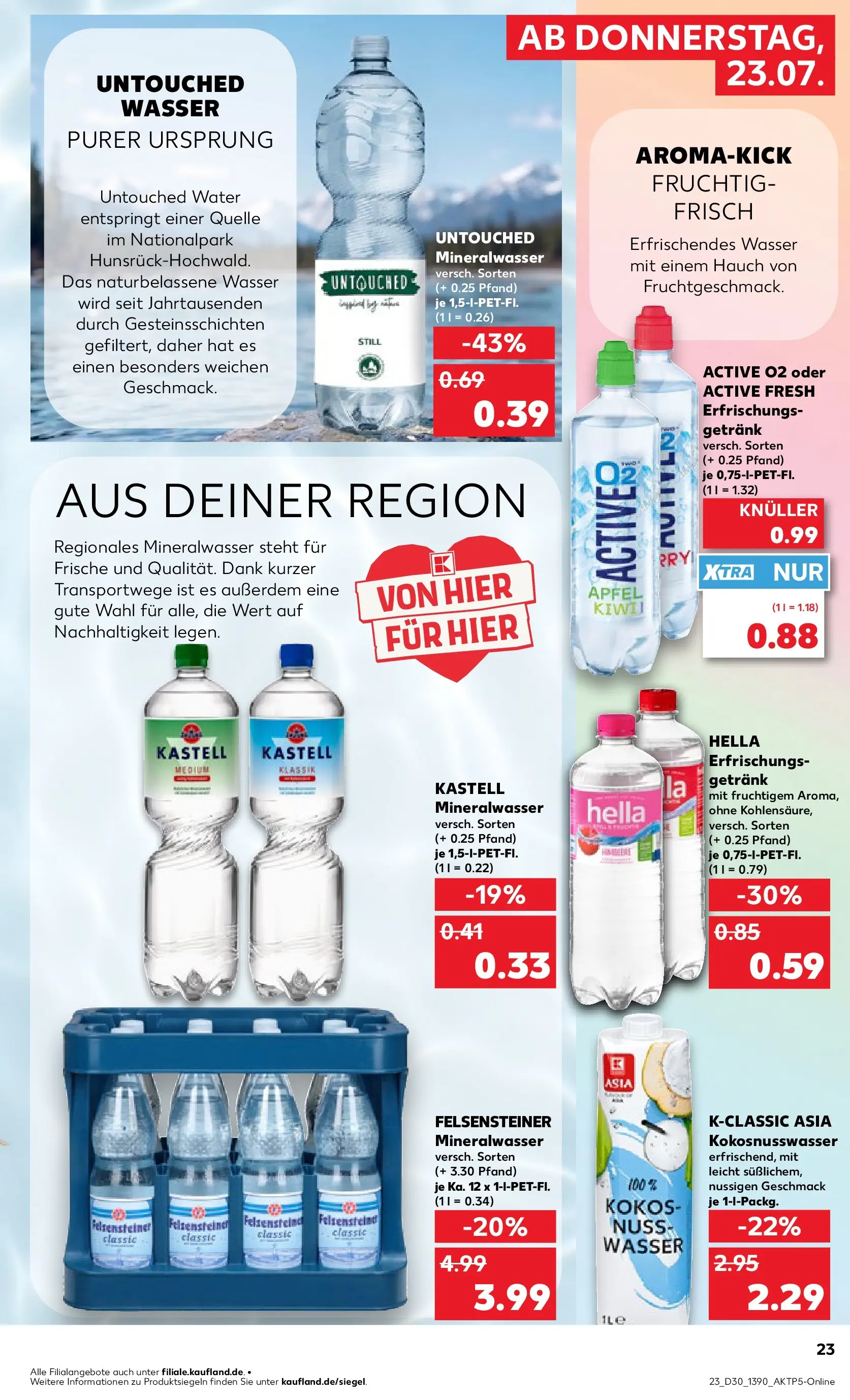 Prospekt Kaufland ab 20.07.2026 ยป Angebote und Werbung Online | Seite: 32 | Produkte: รpfel, Mineralwasser, Wasser, Hella Prospekt Kaufland ab 20.07.2026 ยป Angebote Online zum Blรคttern | Seite: 32 | Produkte: รpfel, Mineralwasser, Wasser, Hella