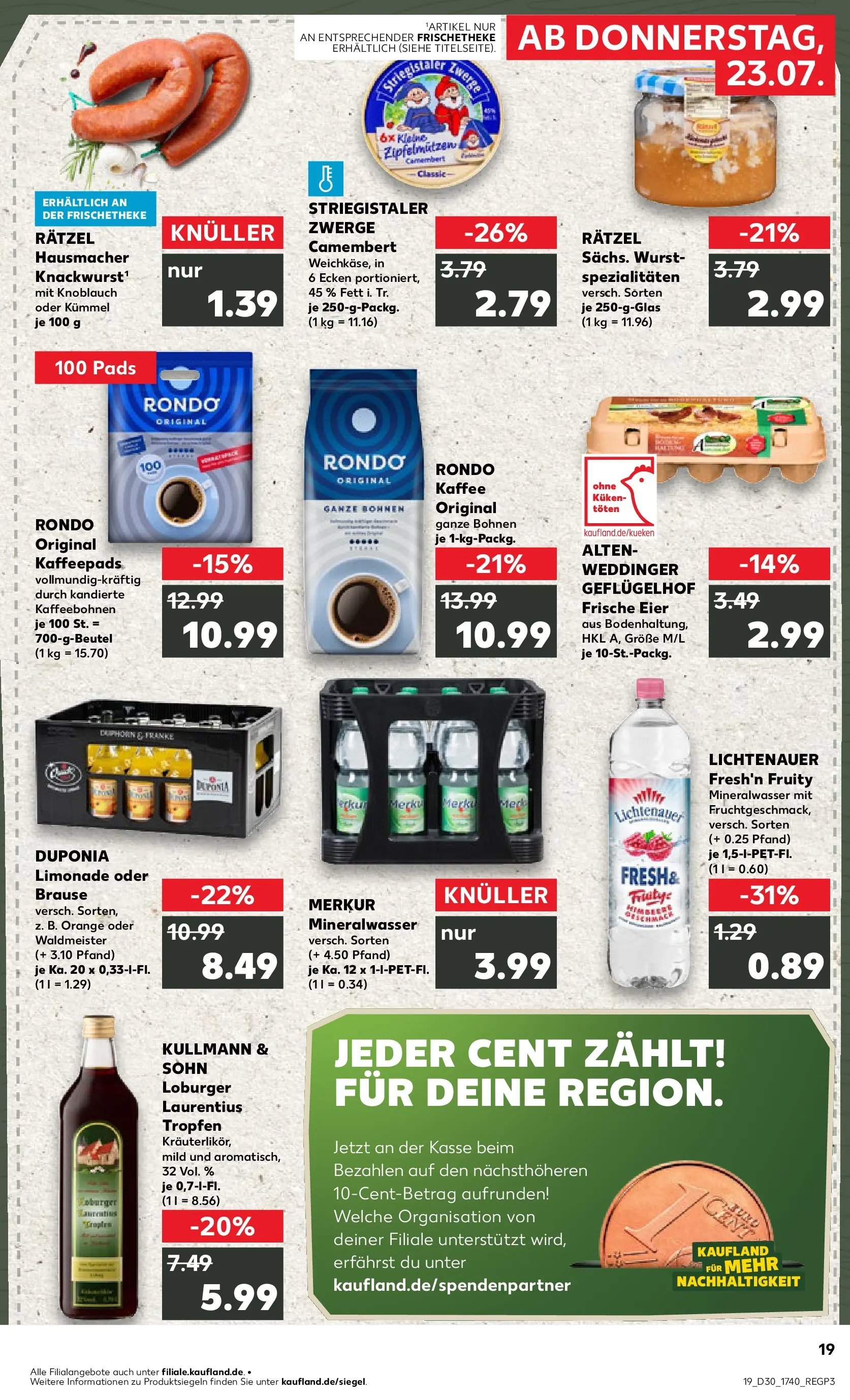Prospekt Kaufland ab 20.07.2026 ยป Angebote und Werbung Online | Seite: 28 | Produkte: Eier, Mineralwasser, Wurst, Knoblauch Prospekt Kaufland ab 20.07.2026 ยป Angebote Online zum Blรคttern | Seite: 28 | Produkte: Eier, Mineralwasser, Wurst, Knoblauch