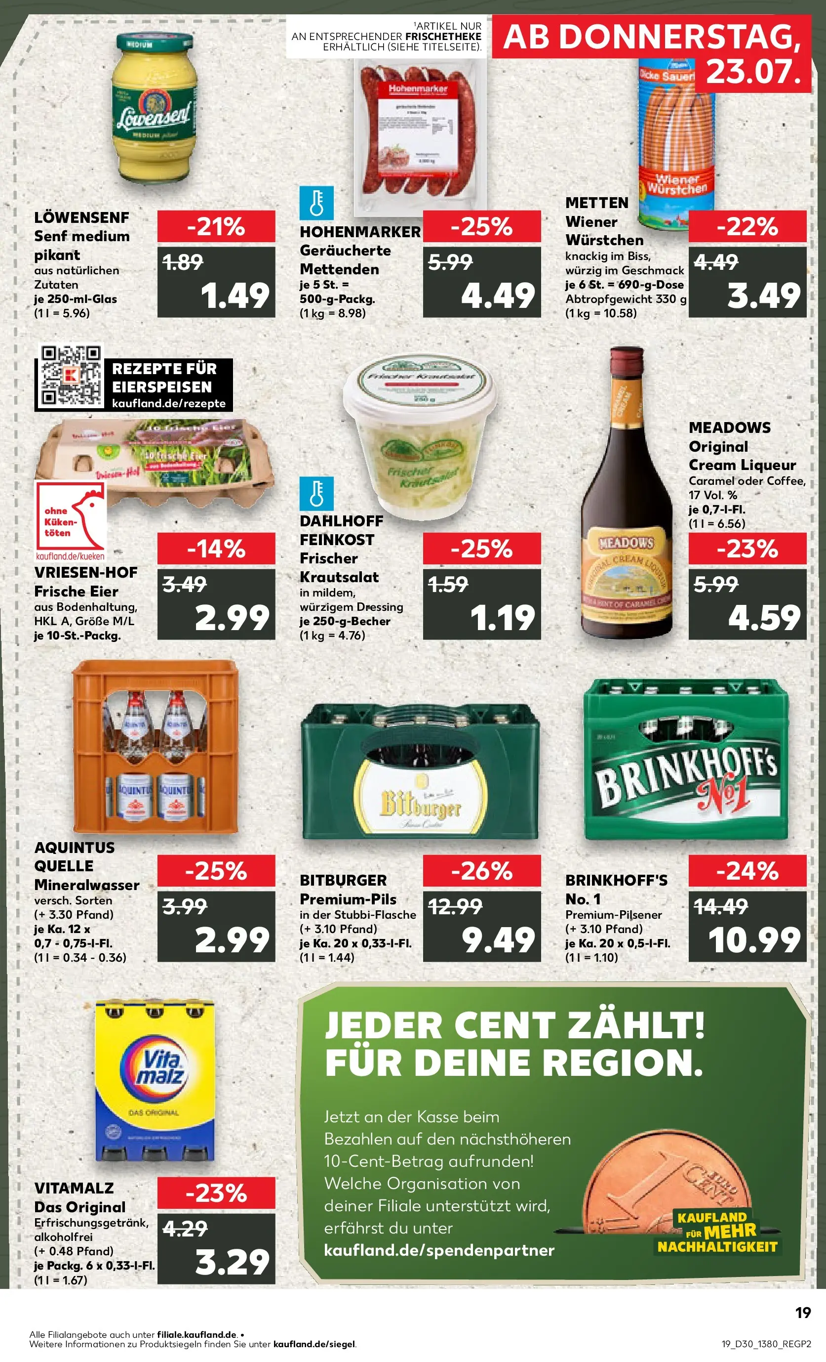 Prospekt Kaufland ab 20.07.2026 ยป Angebote und Werbung Online | Seite: 28 | Produkte: Bitburger, Wiener wurstchen, Eier, Dressing Prospekt Kaufland ab 20.07.2026 ยป Angebote Online zum Blรคttern | Seite: 28 | Produkte: Bitburger, Wiener wurstchen, Eier, Dressing