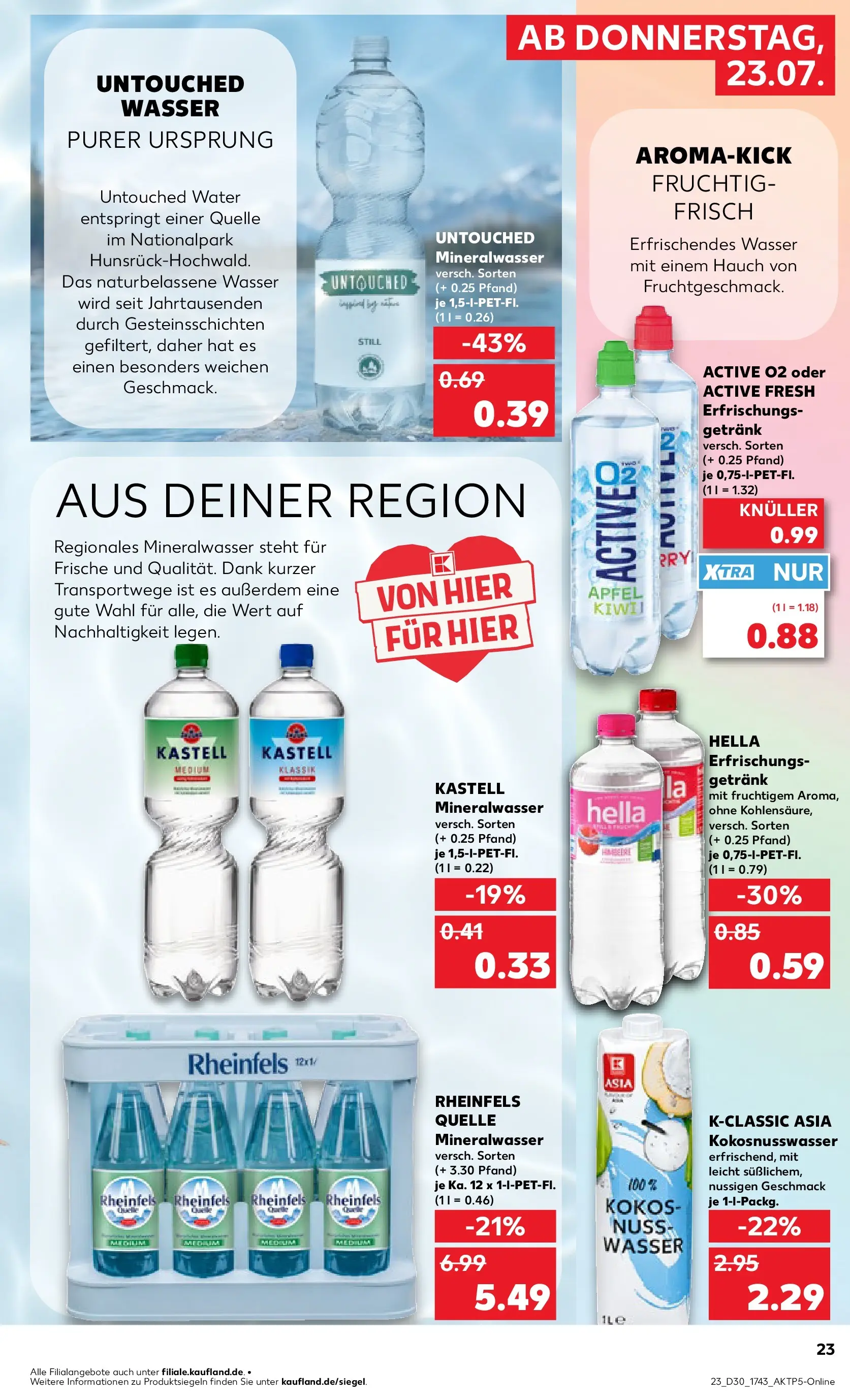 Prospekt Kaufland ab 20.07.2026 ยป Angebote und Werbung Online | Seite: 32 | Produkte: Mineralwasser, Wasser, Hella, Rheinfels quelle Prospekt Kaufland ab 20.07.2026 ยป Angebote Online zum Blรคttern | Seite: 32 | Produkte: Mineralwasser, Wasser, Hella, Rheinfels quelle