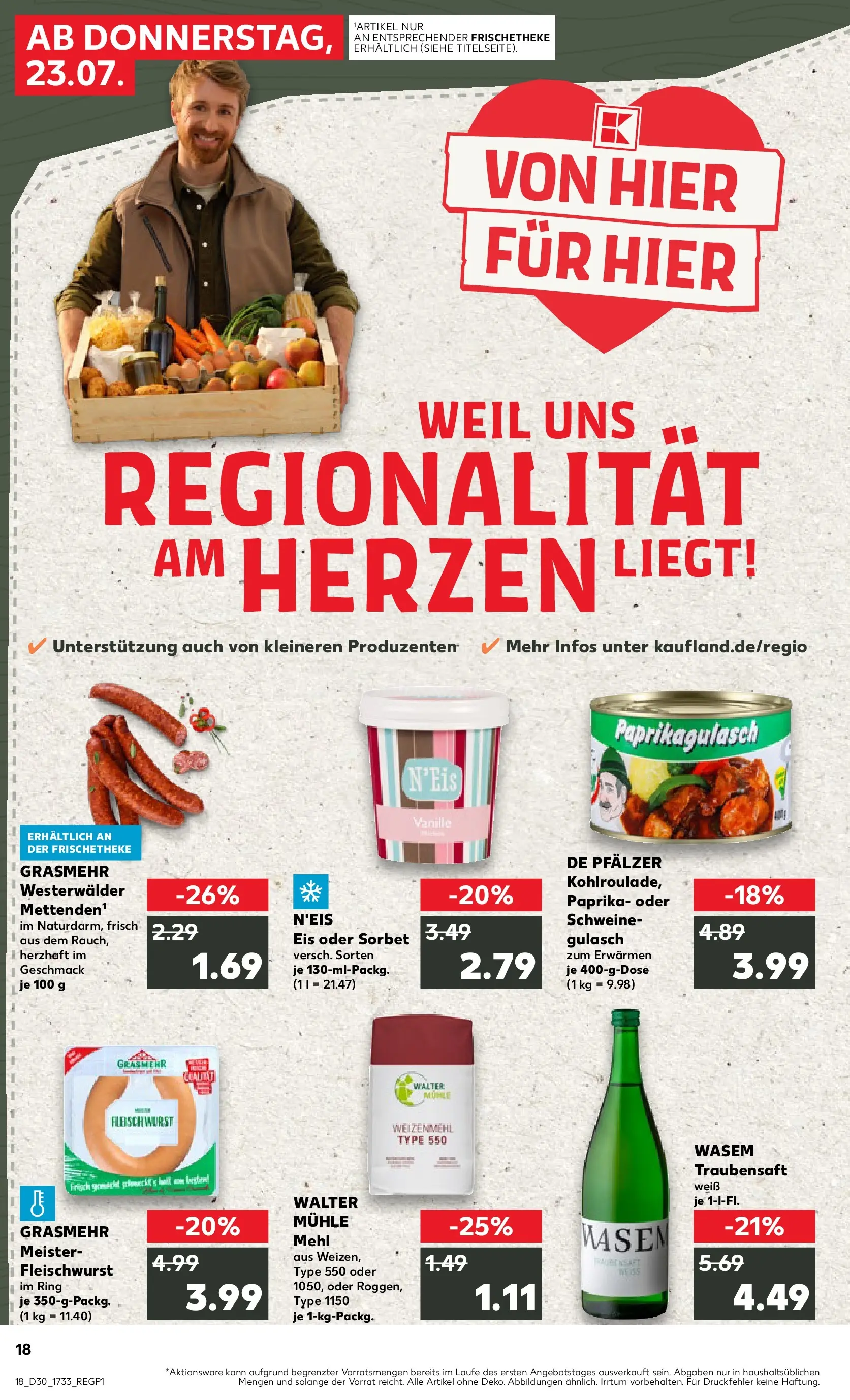 Prospekt Kaufland ab 20.07.2026 ยป Angebote und Werbung Online | Seite: 27 | Produkte: Mรผhle, Mehl, Paprika, Gulasch Prospekt Kaufland ab 20.07.2026 ยป Angebote Online zum Blรคttern | Seite: 27 | Produkte: Mรผhle, Mehl, Paprika, Gulasch
