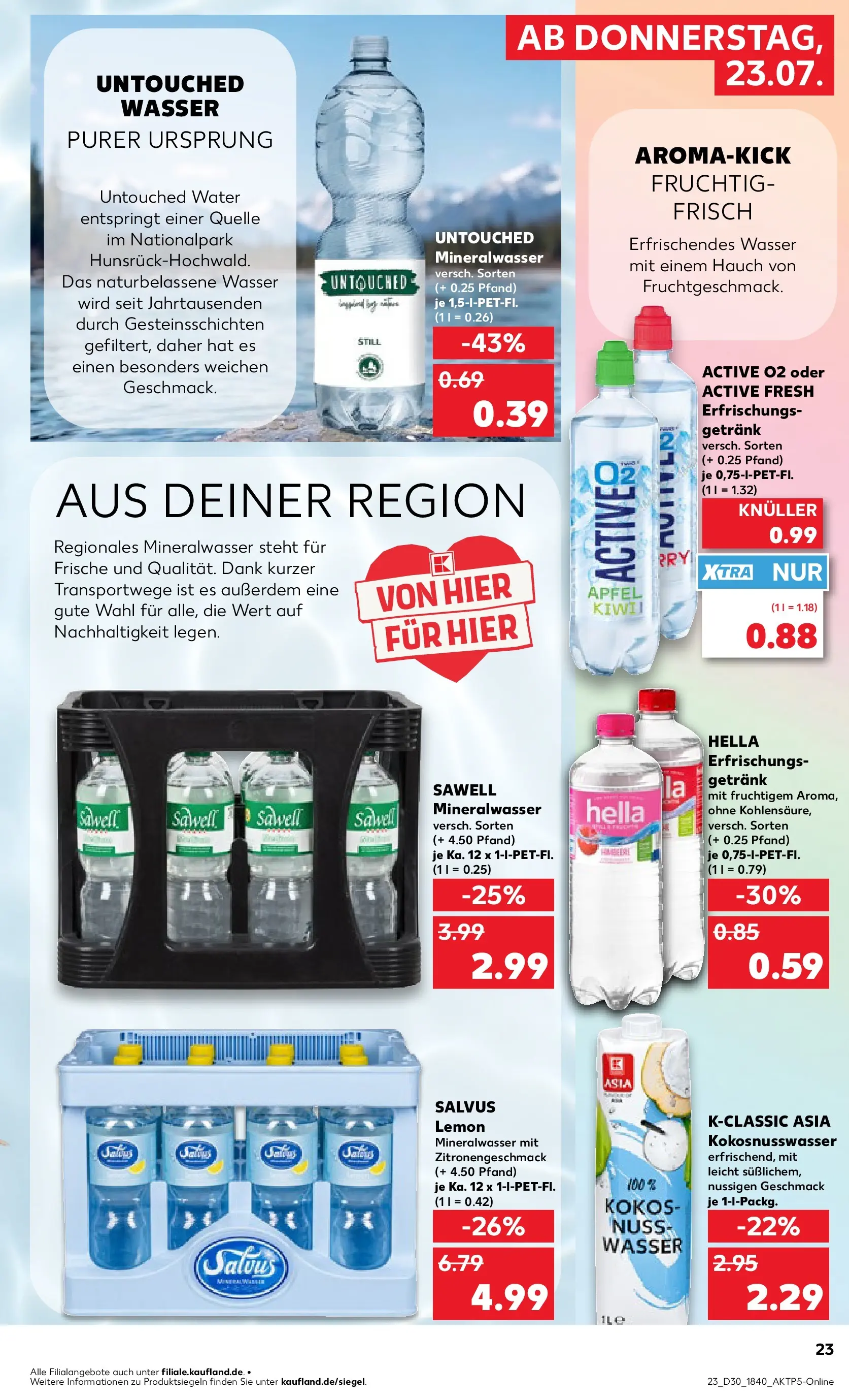 Prospekt Kaufland ab 20.07.2026 ยป Angebote und Werbung Online | Seite: 32 | Produkte: รpfel, Mineralwasser, Wasser, Hella Prospekt Kaufland ab 20.07.2026 ยป Angebote Online zum Blรคttern | Seite: 32 | Produkte: รpfel, Mineralwasser, Wasser, Hella