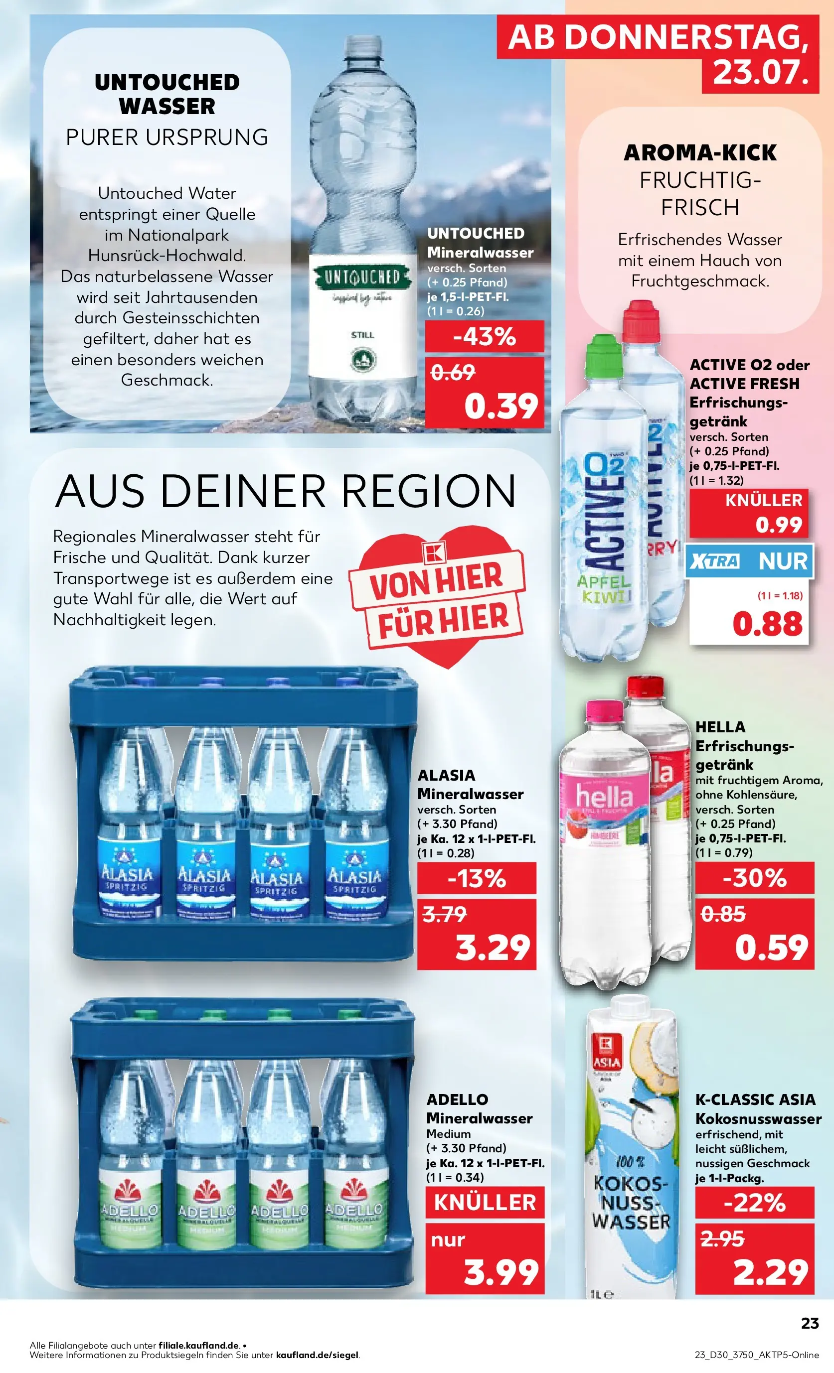 Prospekt Kaufland ab 20.07.2026 ยป Angebote und Werbung Online | Seite: 32 | Produkte: รpfel, Mineralwasser, Wasser, Hella Prospekt Kaufland ab 20.07.2026 ยป Angebote Online zum Blรคttern | Seite: 32 | Produkte: รpfel, Mineralwasser, Wasser, Hella