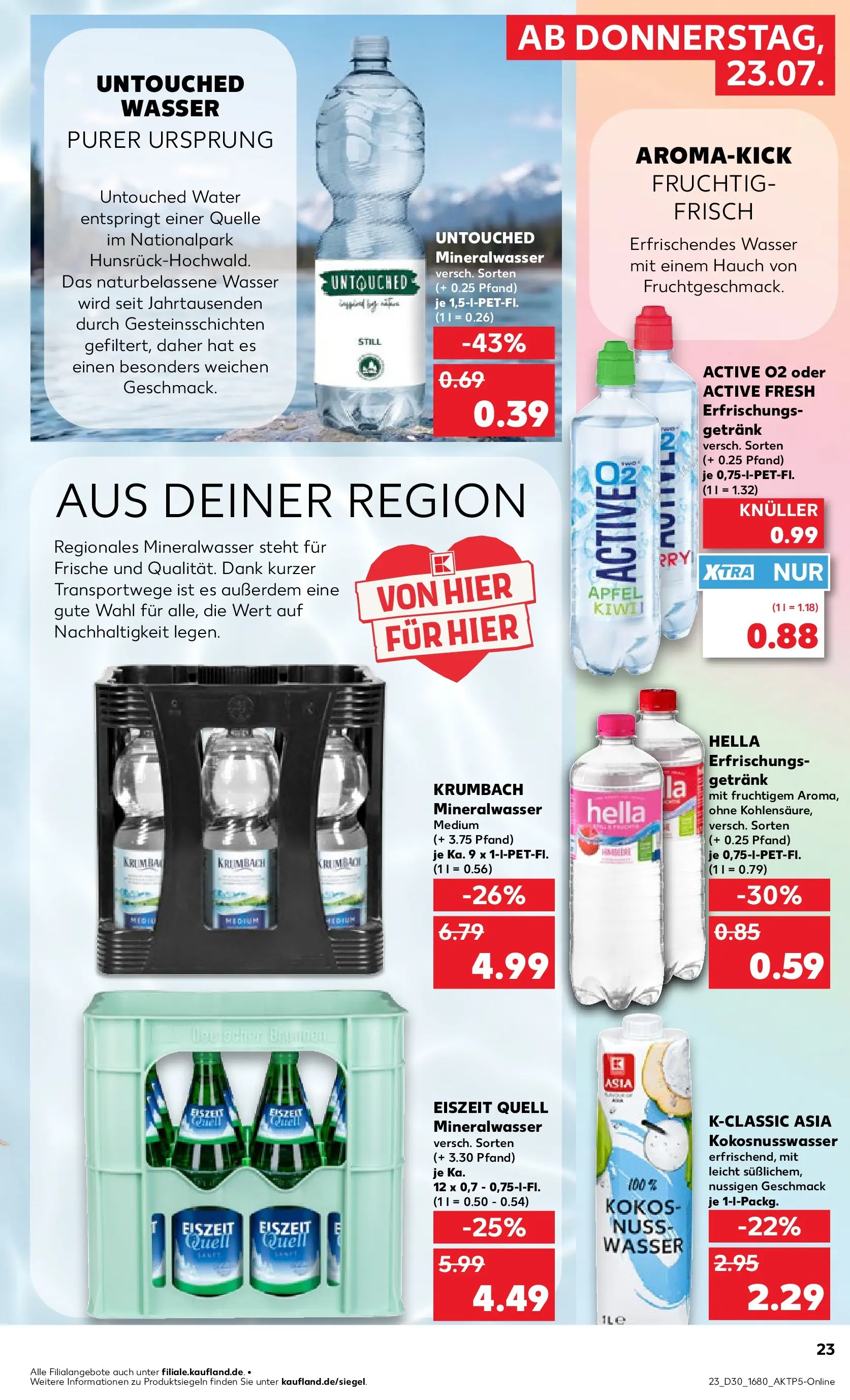 Prospekt Kaufland ab 20.07.2026 ยป Angebote und Werbung Online | Seite: 32 | Produkte: รpfel, Mineralwasser, Wasser, Hella Prospekt Kaufland ab 20.07.2026 ยป Angebote Online zum Blรคttern | Seite: 32 | Produkte: รpfel, Mineralwasser, Wasser, Hella