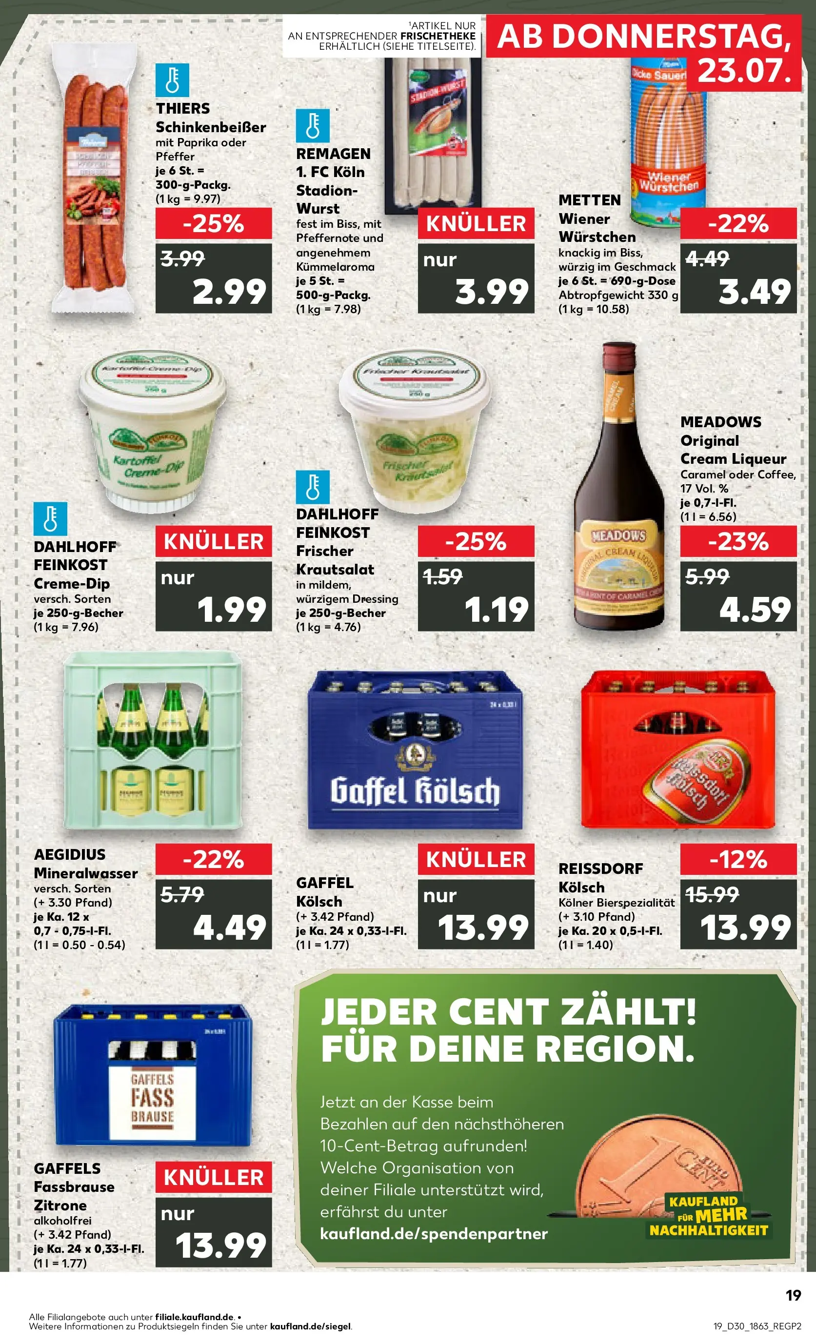 Prospekt Kaufland ab 20.07.2026 ยป Angebote und Werbung Online | Seite: 28 | Produkte: Wiener wurstchen, Dressing, Mineralwasser, Fassbrause Prospekt Kaufland ab 20.07.2026 ยป Angebote Online zum Blรคttern | Seite: 28 | Produkte: Wiener wurstchen, Dressing, Mineralwasser, Fassbrause