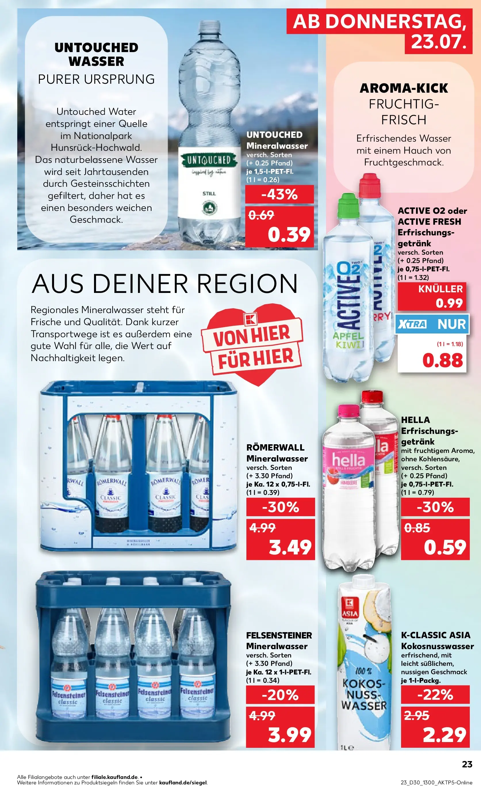 Prospekt Kaufland ab 20.07.2026 ยป Angebote und Werbung Online | Seite: 32 | Produkte: รpfel, Mineralwasser, Wasser, Hella Prospekt Kaufland ab 20.07.2026 ยป Angebote Online zum Blรคttern | Seite: 32 | Produkte: รpfel, Mineralwasser, Wasser, Hella