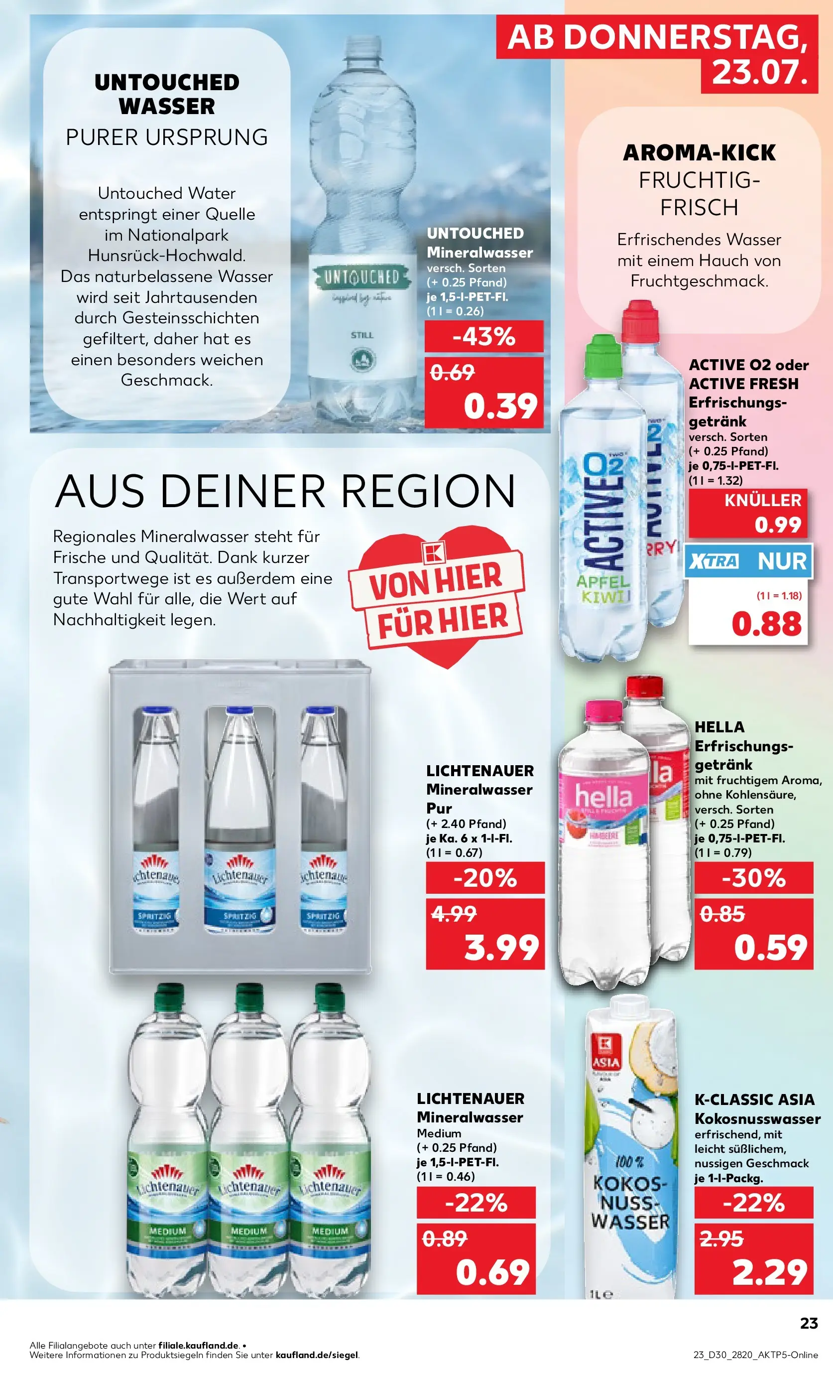 Prospekt Kaufland ab 20.07.2026 ยป Angebote und Werbung Online | Seite: 32 | Produkte: รpfel, Mineralwasser, Wasser, Hella Prospekt Kaufland ab 20.07.2026 ยป Angebote Online zum Blรคttern | Seite: 32 | Produkte: รpfel, Mineralwasser, Wasser, Hella