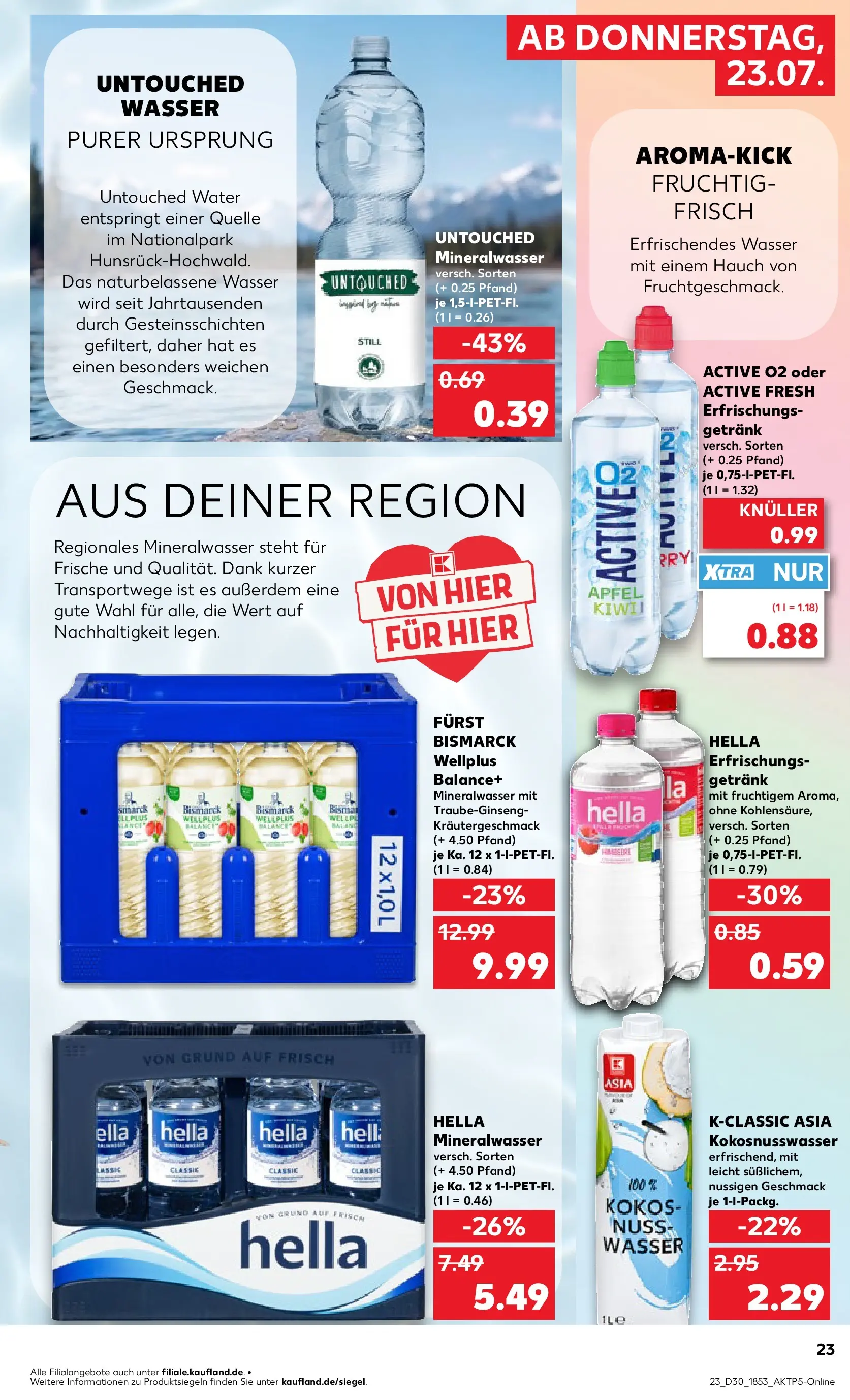 Prospekt Kaufland ab 20.07.2026 ยป Angebote und Werbung Online | Seite: 32 | Produkte: รpfel, Mineralwasser, Wasser, Hella Prospekt Kaufland ab 20.07.2026 ยป Angebote Online zum Blรคttern | Seite: 32 | Produkte: รpfel, Mineralwasser, Wasser, Hella