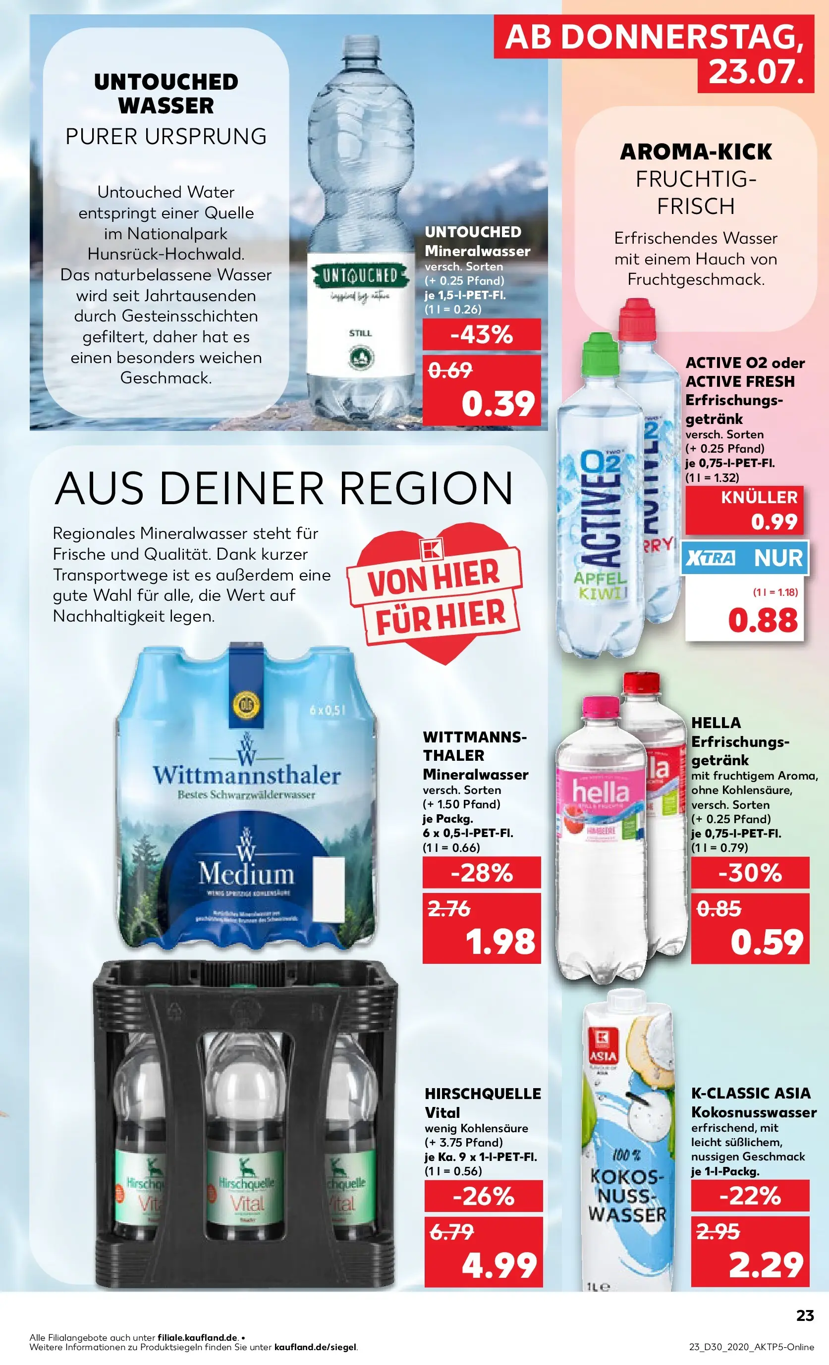 Prospekt Kaufland ab 20.07.2026 ยป Angebote und Werbung Online | Seite: 32 | Produkte: รpfel, Mineralwasser, Wasser, Hella Prospekt Kaufland ab 20.07.2026 ยป Angebote Online zum Blรคttern | Seite: 32 | Produkte: รpfel, Mineralwasser, Wasser, Hella
