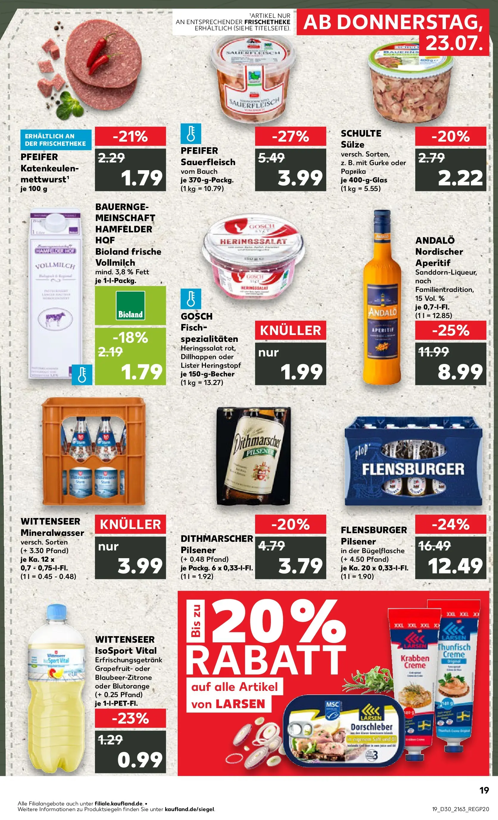 Prospekt Kaufland ab 20.07.2026 ยป Angebote und Werbung Online | Seite: 28 | Produkte: Thunfisch, Creme, Flensburger, Fisch Prospekt Kaufland ab 20.07.2026 ยป Angebote Online zum Blรคttern | Seite: 28 | Produkte: Thunfisch, Creme, Flensburger, Fisch