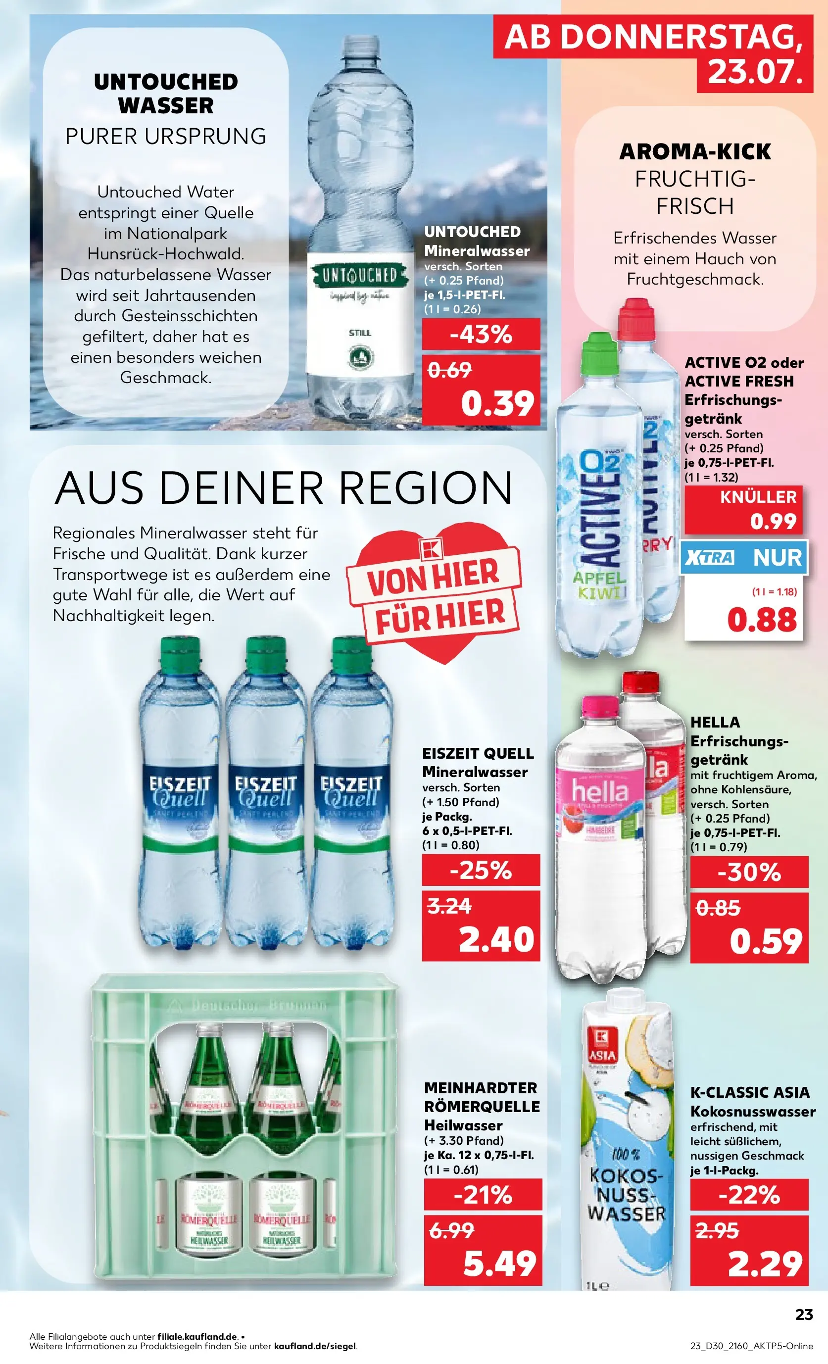 Prospekt Kaufland ab 20.07.2026 » Angebote Online zum Blättern | Seite: 28 | Produkte: Äpfel, Mineralwasser, Wasser, Hella