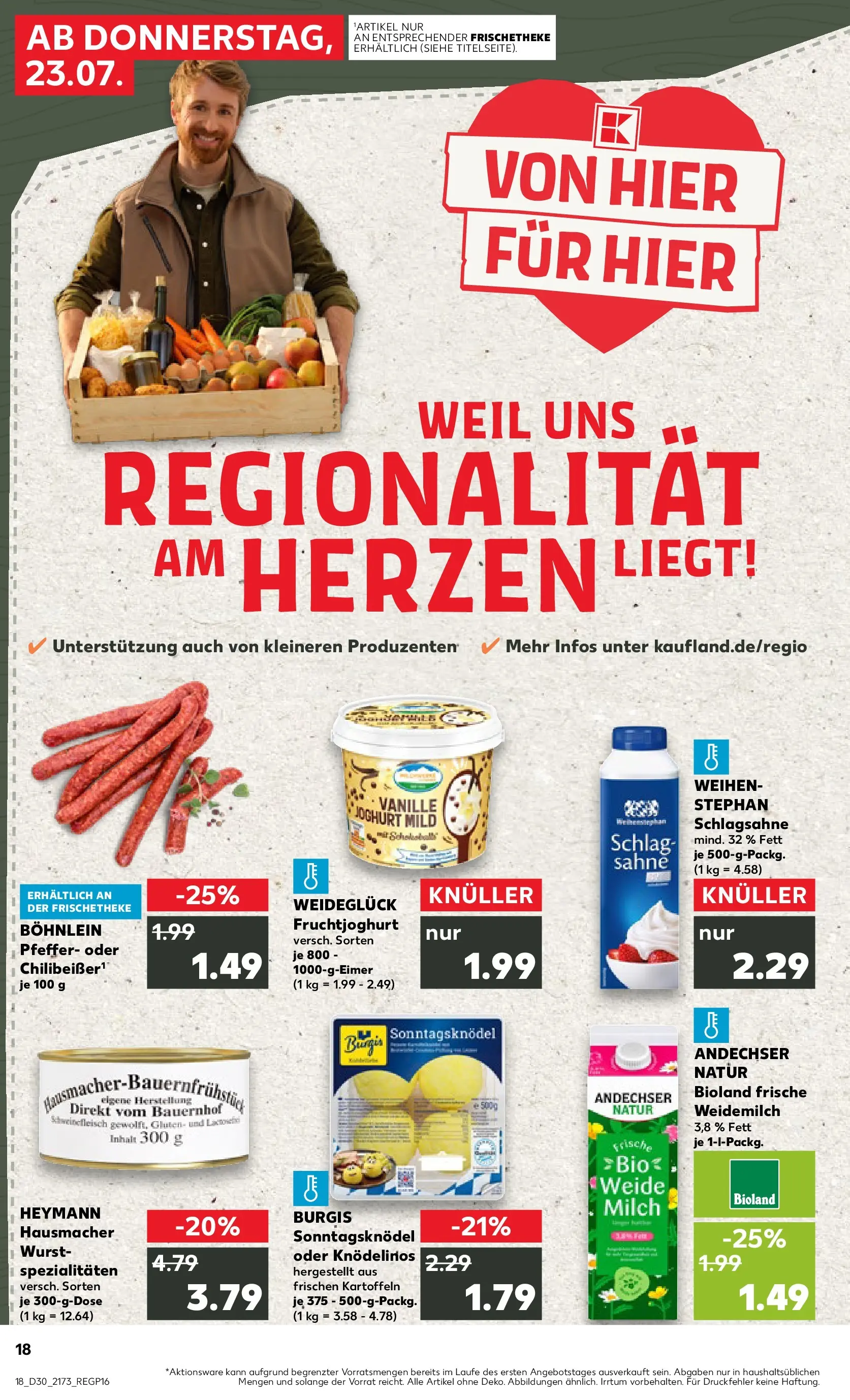 Prospekt Kaufland ab 20.07.2026 ยป Angebote und Werbung Online | Seite: 27 | Produkte: Schlagsahne, Joghurt, Wurst, Sahne Prospekt Kaufland ab 20.07.2026 ยป Angebote Online zum Blรคttern | Seite: 27 | Produkte: Schlagsahne, Joghurt, Wurst, Sahne