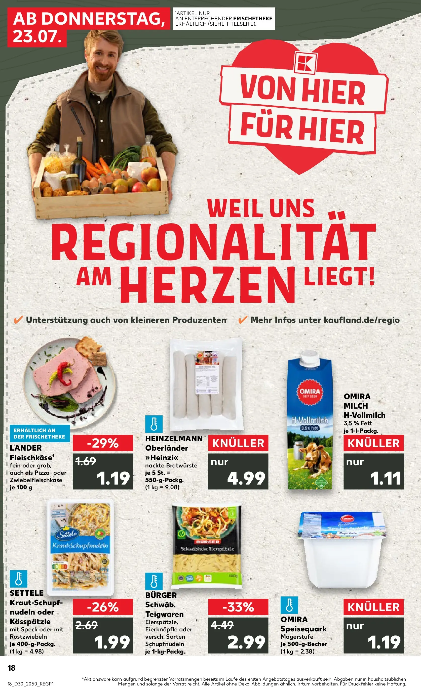 Prospekt Kaufland ab 20.07.2026 ยป Angebote und Werbung Online | Seite: 27 | Produkte: Milch, Burger, Nudeln, Speisequark Prospekt Kaufland ab 20.07.2026 ยป Angebote Online zum Blรคttern | Seite: 27 | Produkte: Milch, Burger, Nudeln, Speisequark
