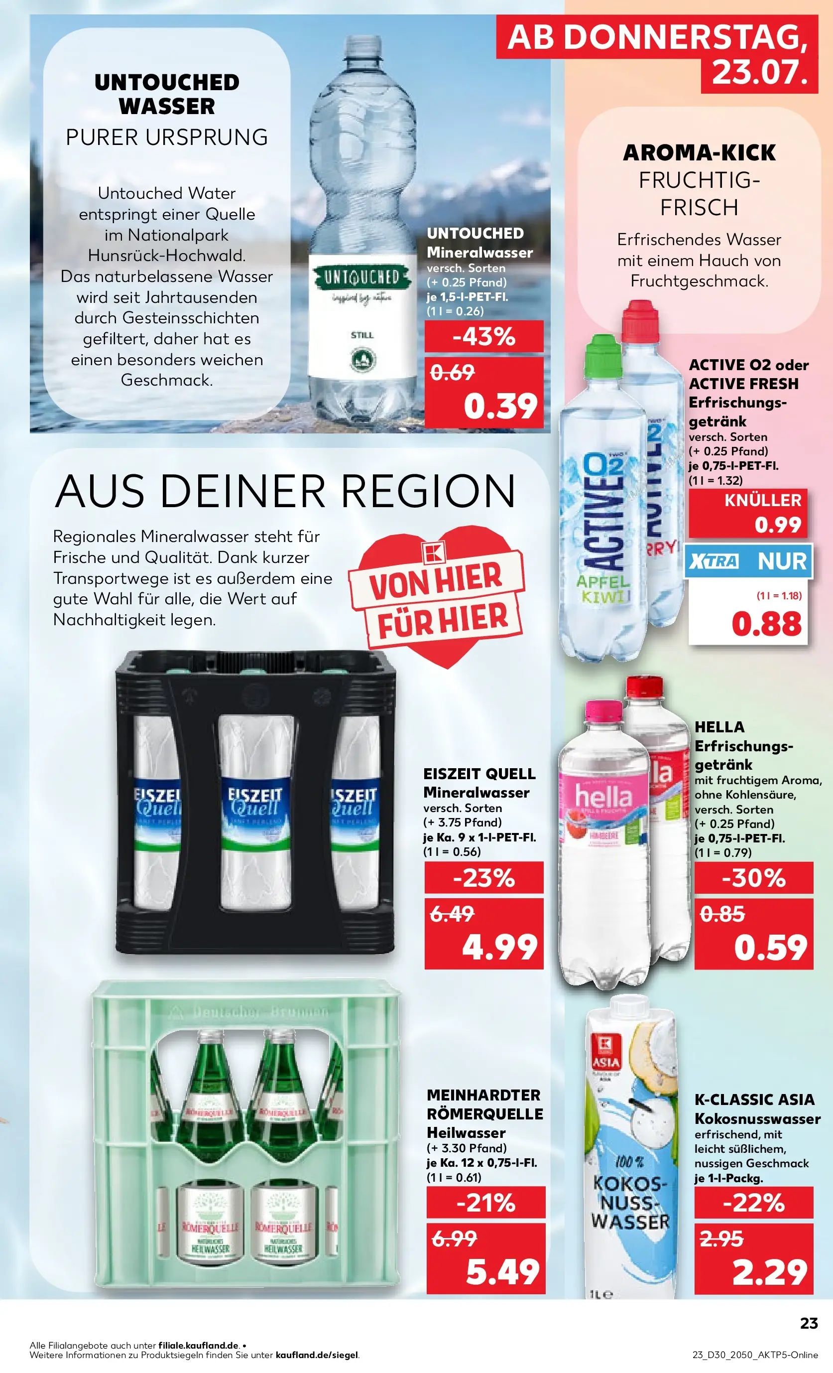 Prospekt Kaufland ab 20.07.2026 ยป Angebote und Werbung Online | Seite: 32 | Produkte: รpfel, Mineralwasser, Wasser, Hella Prospekt Kaufland ab 20.07.2026 ยป Angebote Online zum Blรคttern | Seite: 32 | Produkte: รpfel, Mineralwasser, Wasser, Hella