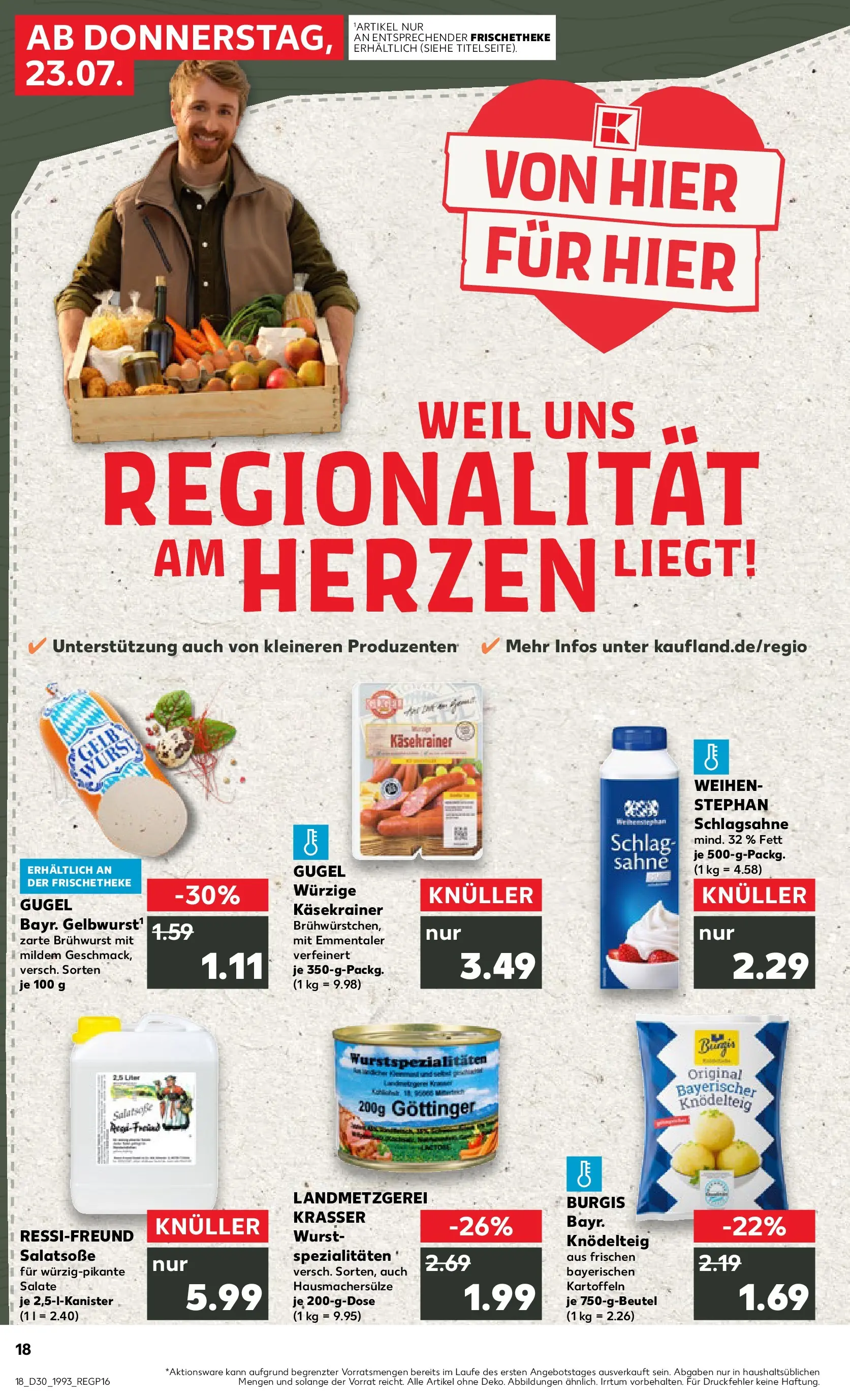 Prospekt Kaufland ab 20.07.2026 ยป Angebote und Werbung Online | Seite: 27 | Produkte: Schlagsahne, Kรคsekrainer, Kartoffeln, Sahne Prospekt Kaufland ab 20.07.2026 ยป Angebote Online zum Blรคttern | Seite: 27 | Produkte: Schlagsahne, Kรคsekrainer, Kartoffeln, Sahne